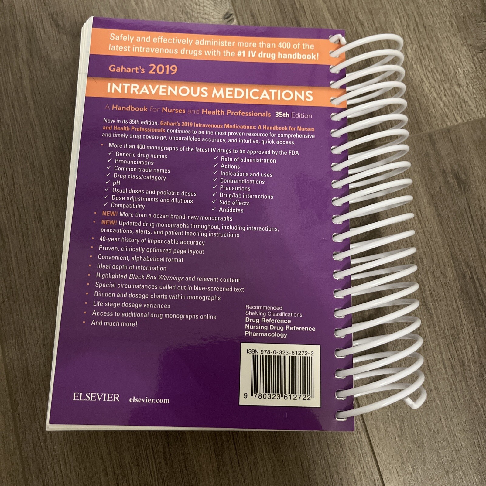 Gahart’s 2019 Intravenous Medications : A Handbook for Nurses and Health…