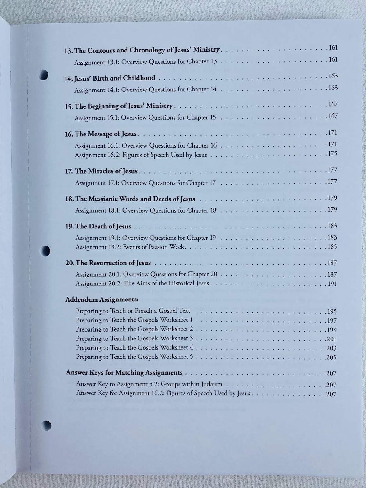 Four Portraits, One Jesus Workbook – 3 Ring Binder Suitable W/ Perforated Pages