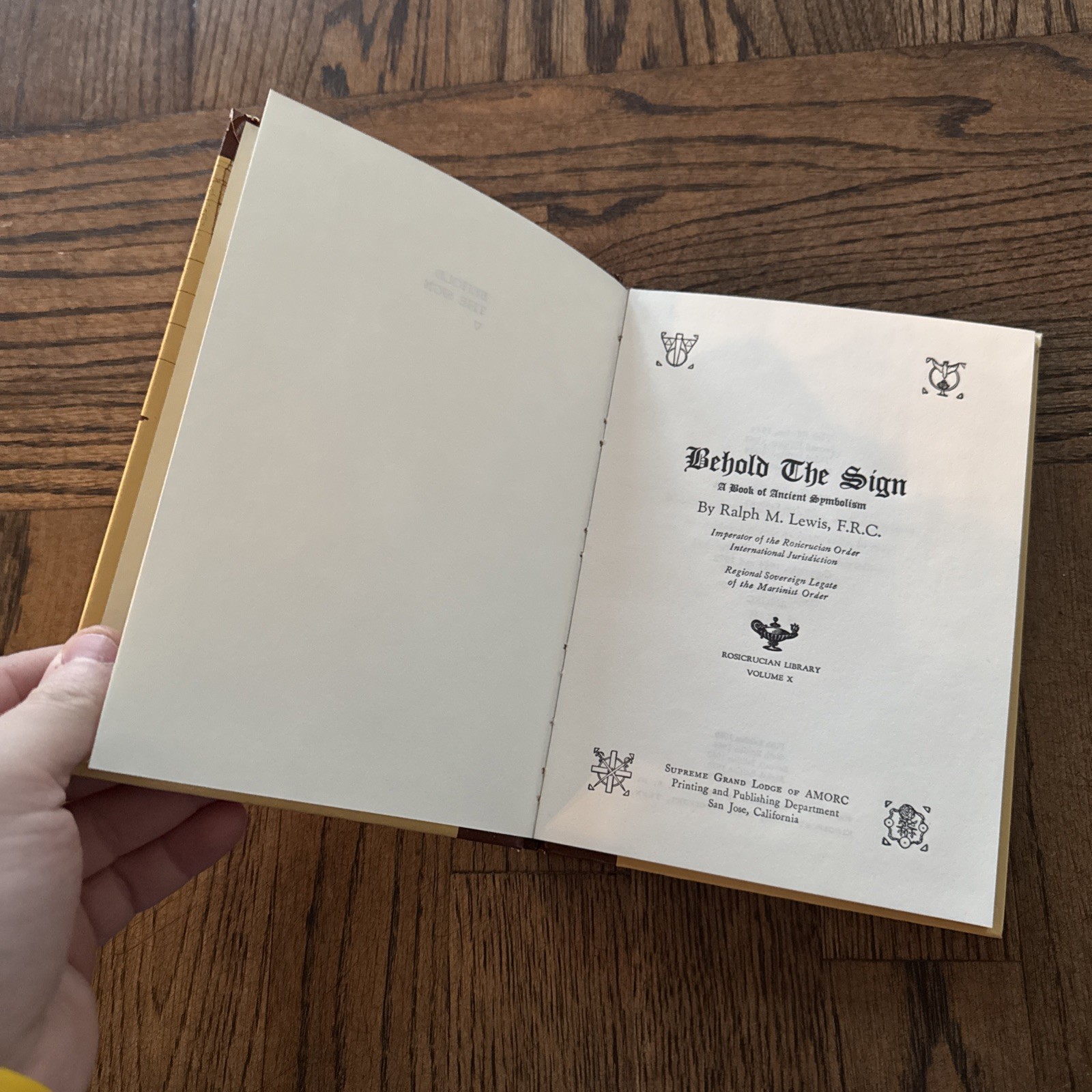 Behold the Sign: Ancient Symbolism Lewis Hardcover Symbolism 1973 Ed