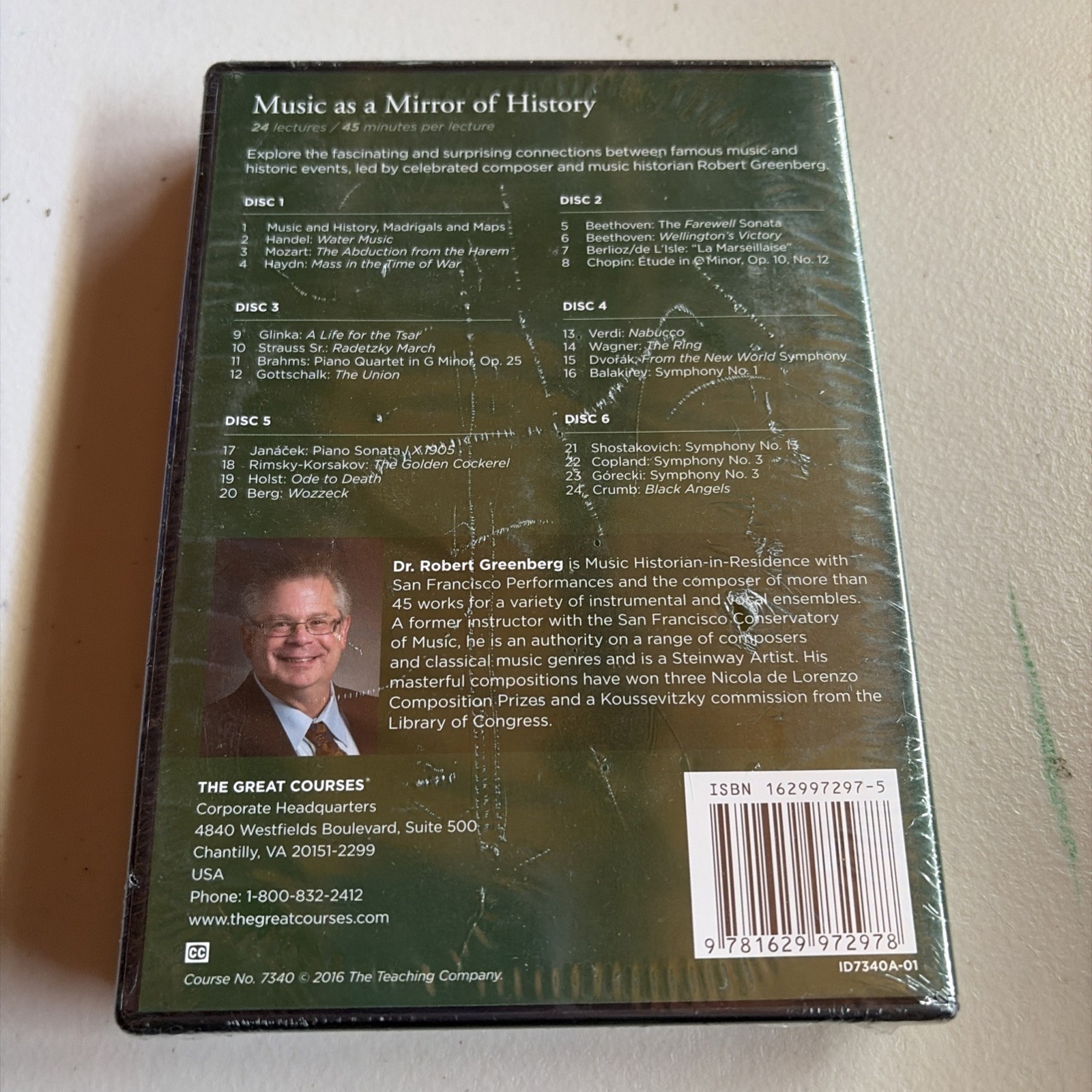 The Great Courses – Music as a Mirror of History – DVD – New Sealed