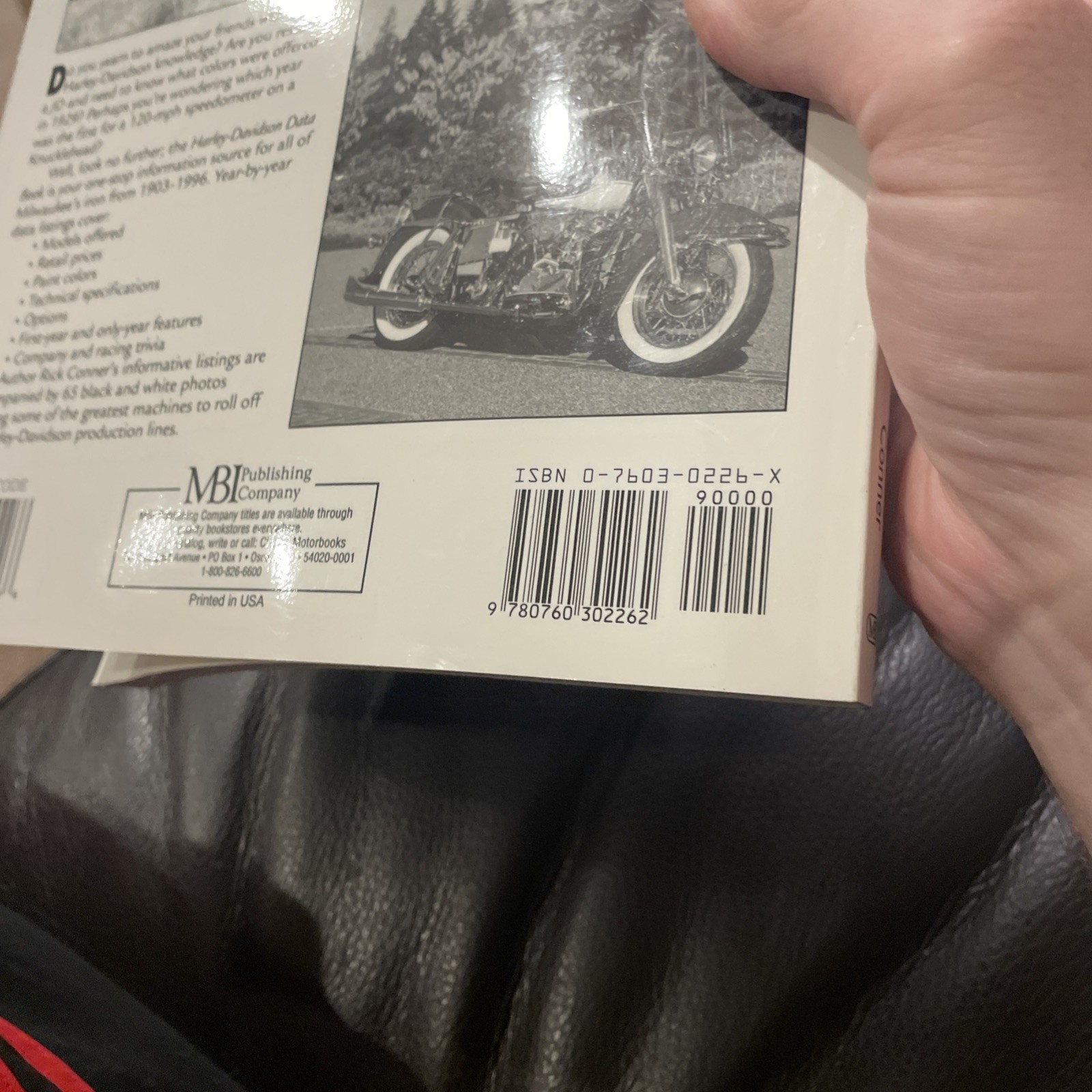1996 paperback Harley-Davidson Data Book