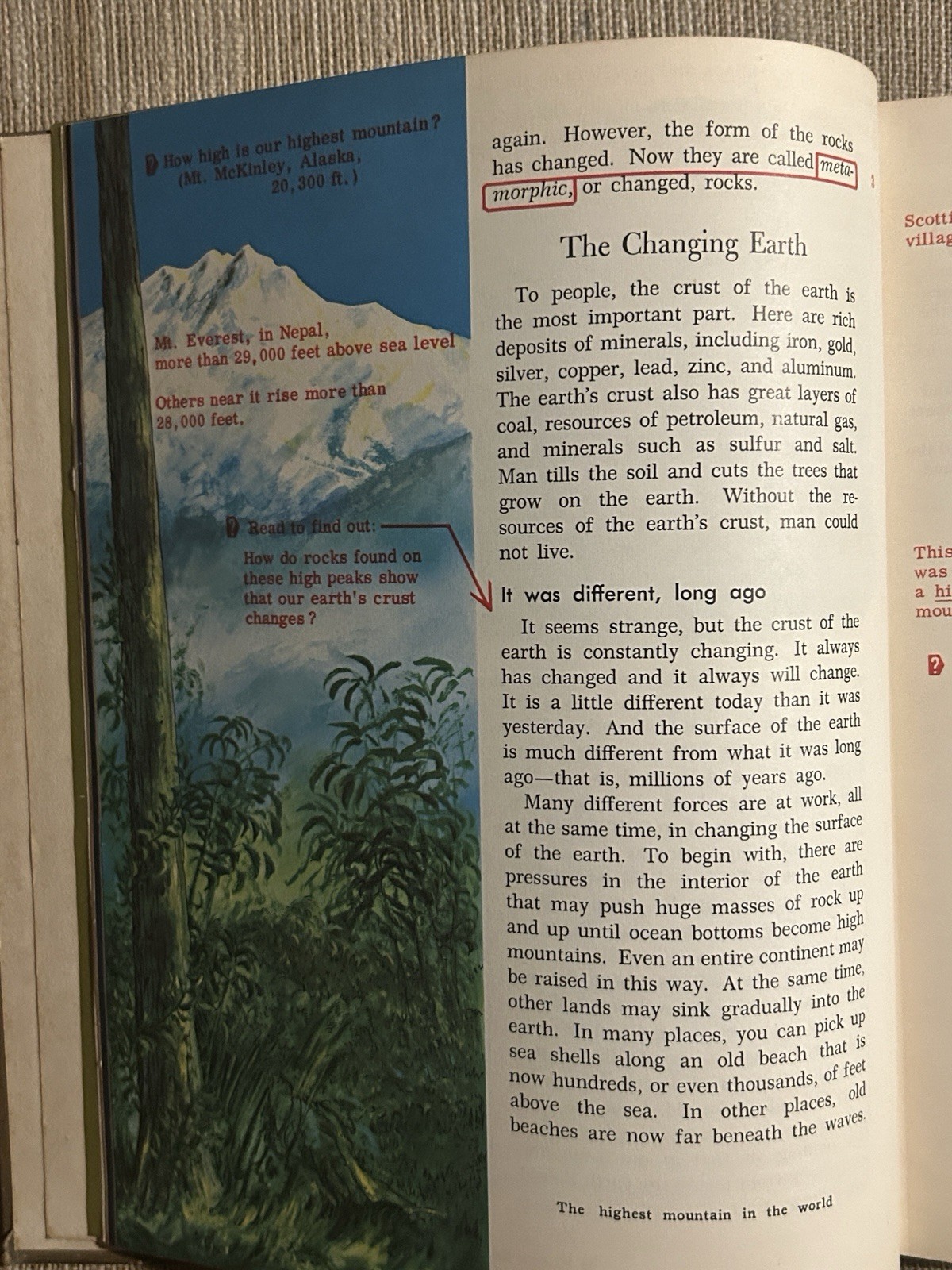 Vintage World Geography Textbook ‘A World View’ 1968 Teacher’s Edition Hardcover