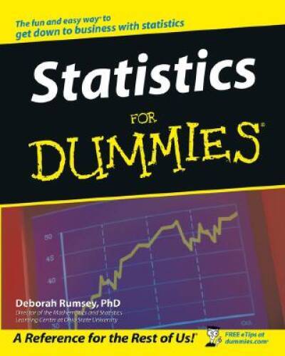 Statistics For Dummies – Paperback By Rumsey, Deborah J. – GOOD