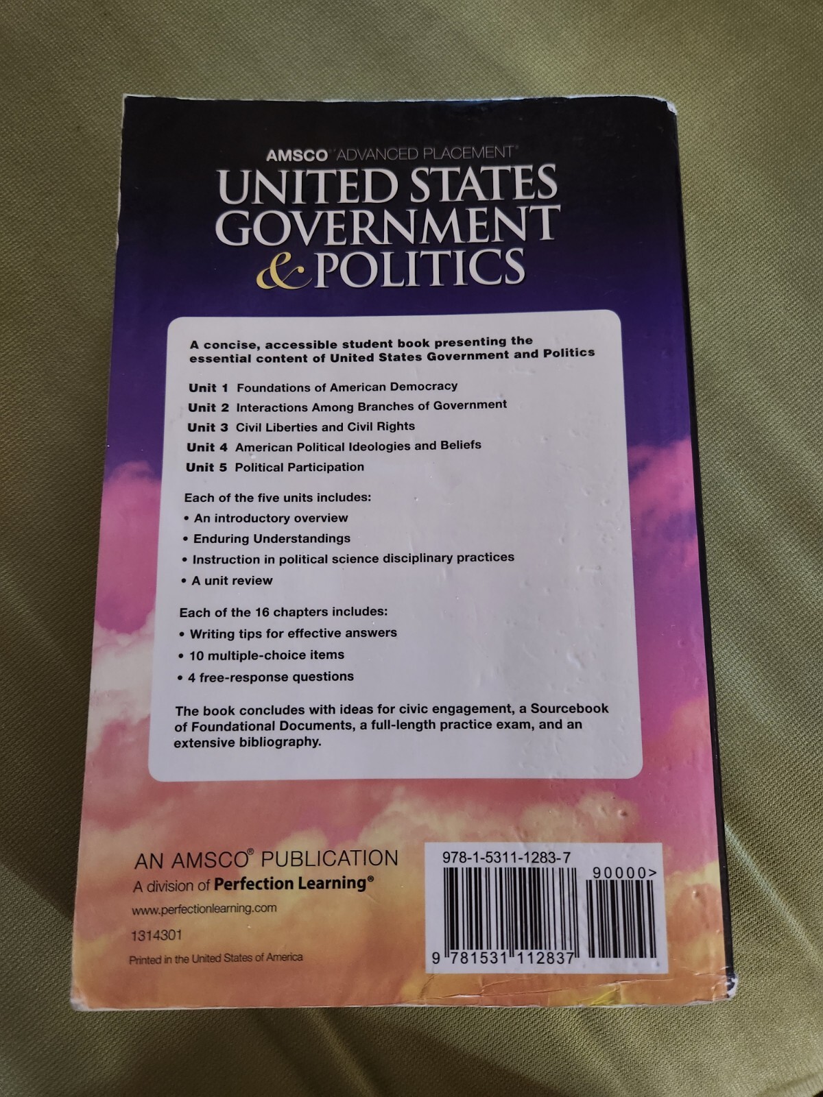 AMSCO Advanced Placement: United States Government and Politics, 2019