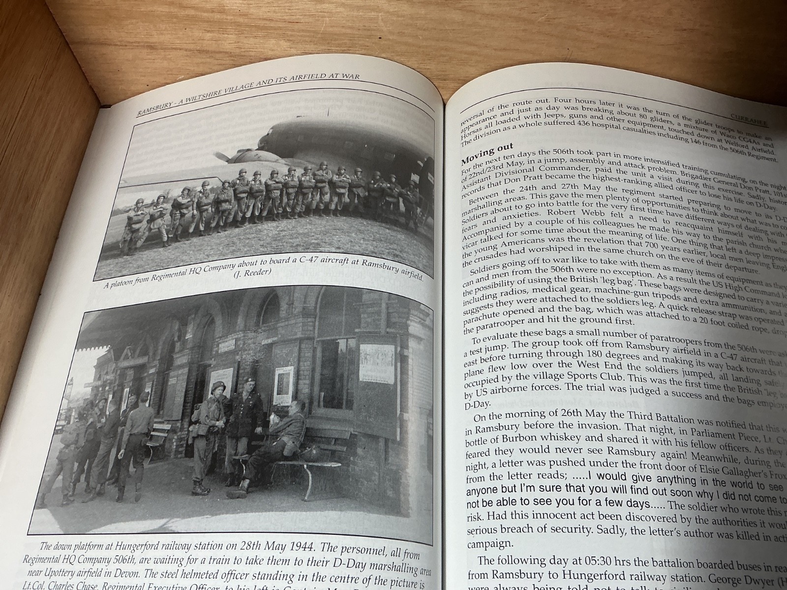 Ramsbury at War Wiltshire Roger Day Band of Brothers 101st Airborne Division VGC