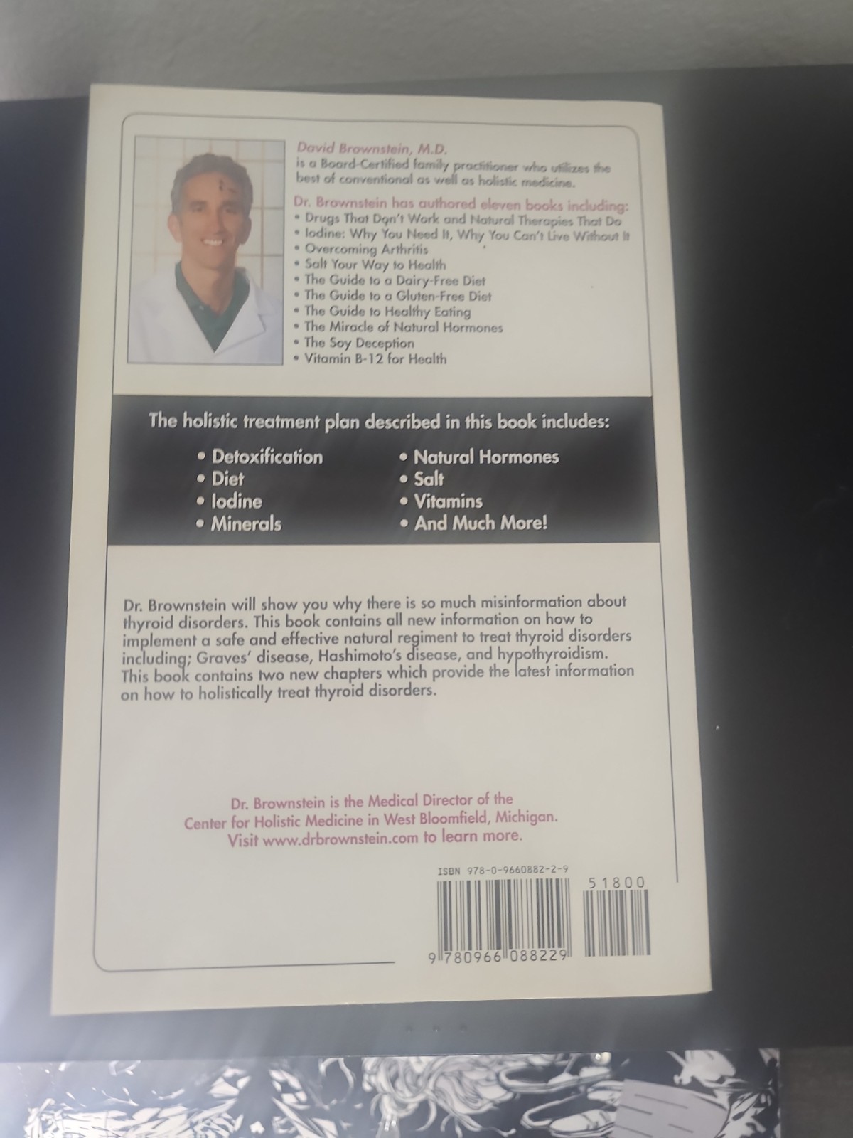 Overcoming Thyroid Disorders 3rd Edition by David Brownstein Hypo/Graves/Hashimo