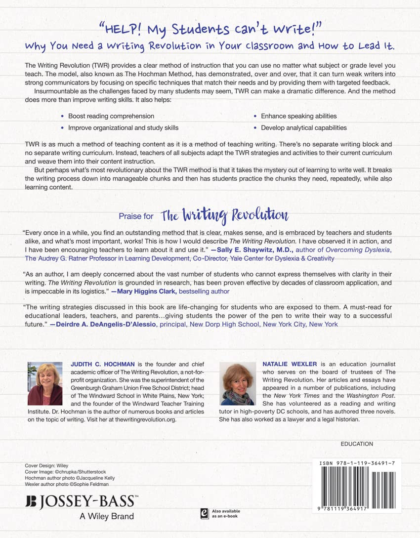 The Writing Revolution: a Guide to Advancing Thinking through Writing in All Sub
