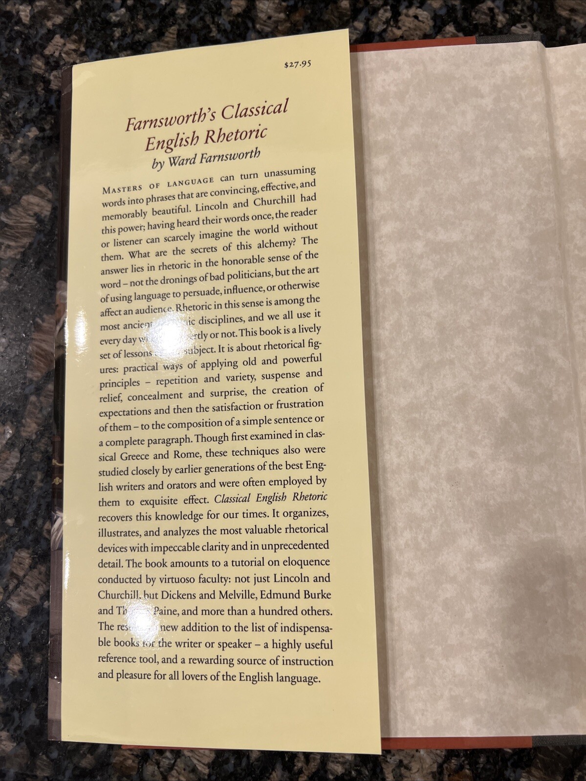 Farnsworth’s Classical English Rhetoric By Ward Farnsworth