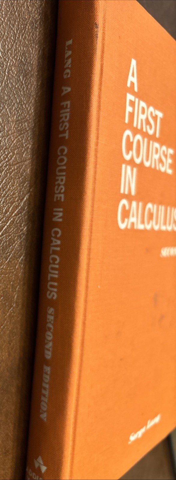 A First Course in Calculus-HC-Lang, Serge-1968
