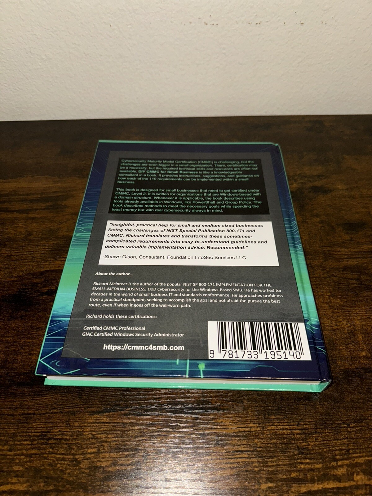 DIY CMMC for Small Business by Richard McInteer Hardcover Book