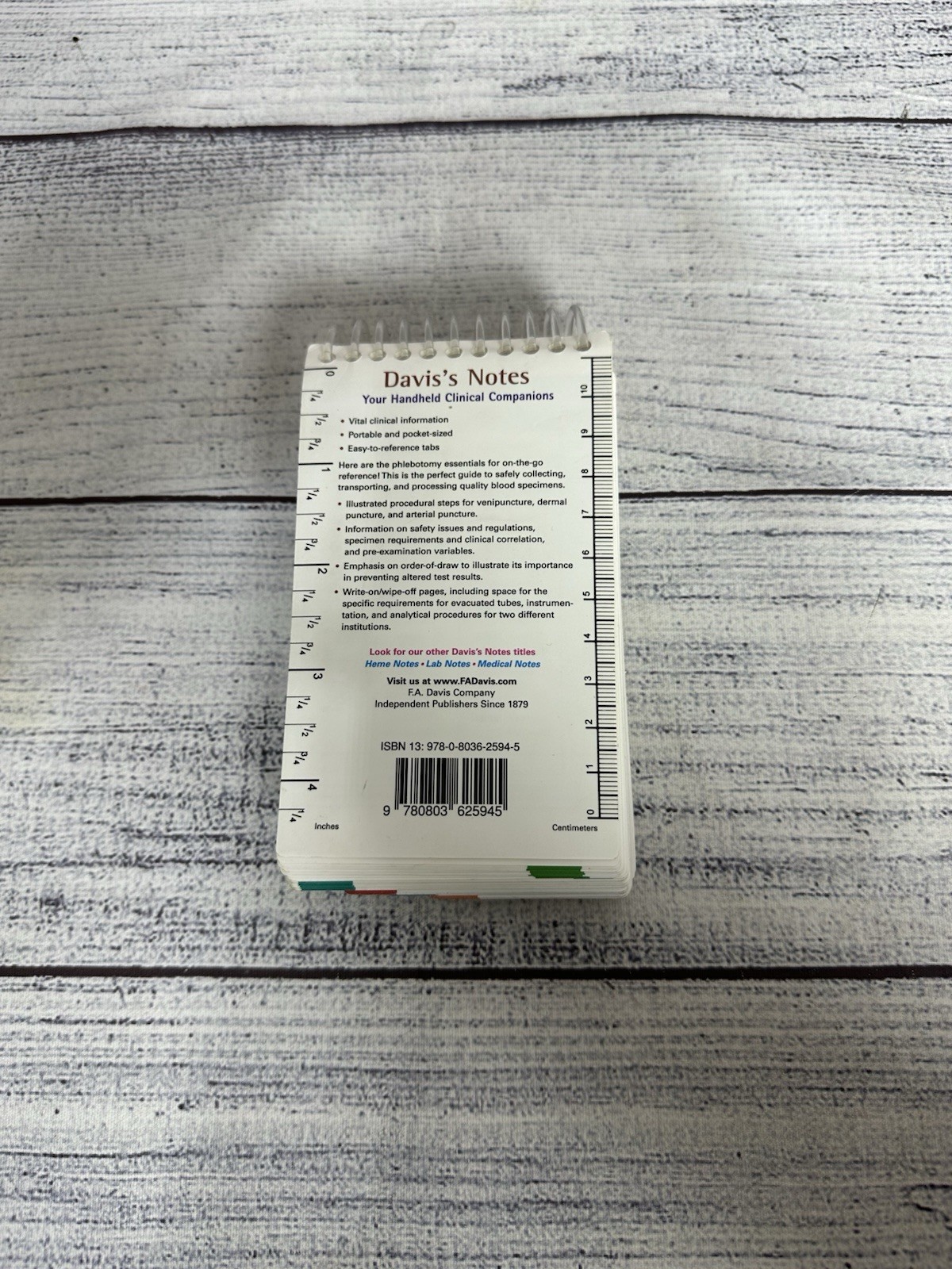 Phlebotomy Notes: Pocket Guide to Blood Collection (Davis’s Notes) – GOOD