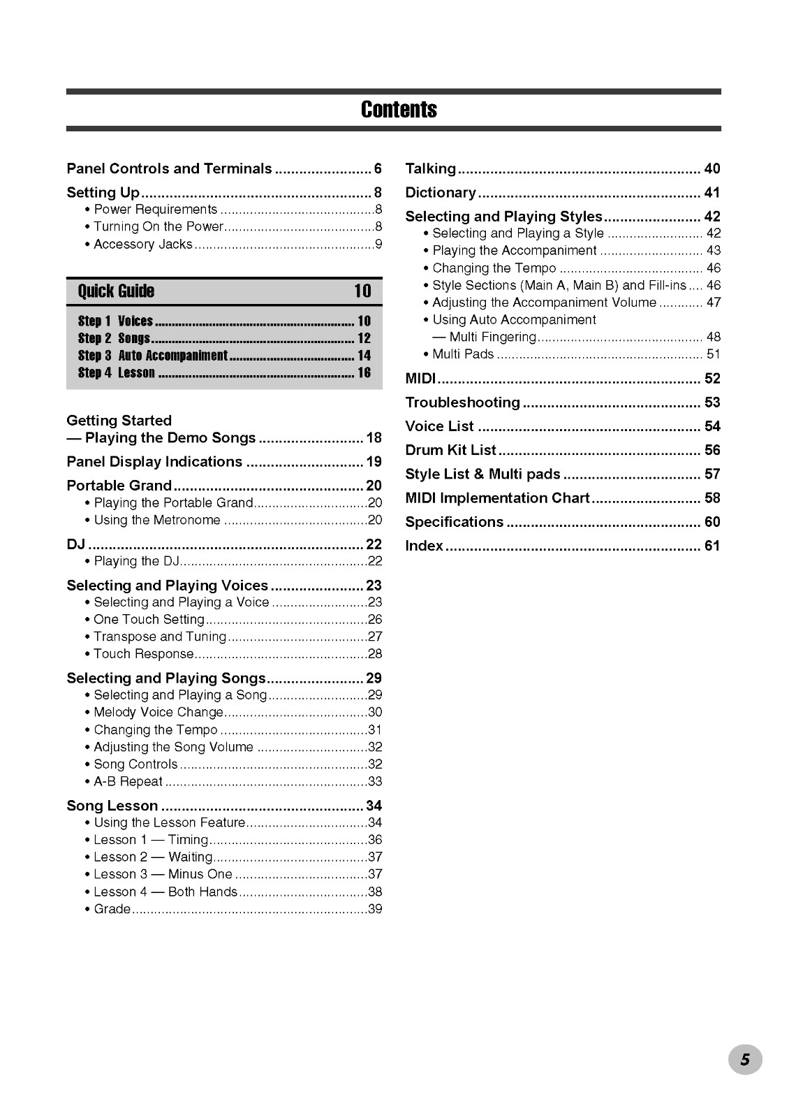 Yamaha PSR-262 Instruction Manual: 64 Pages & Protective Covers!