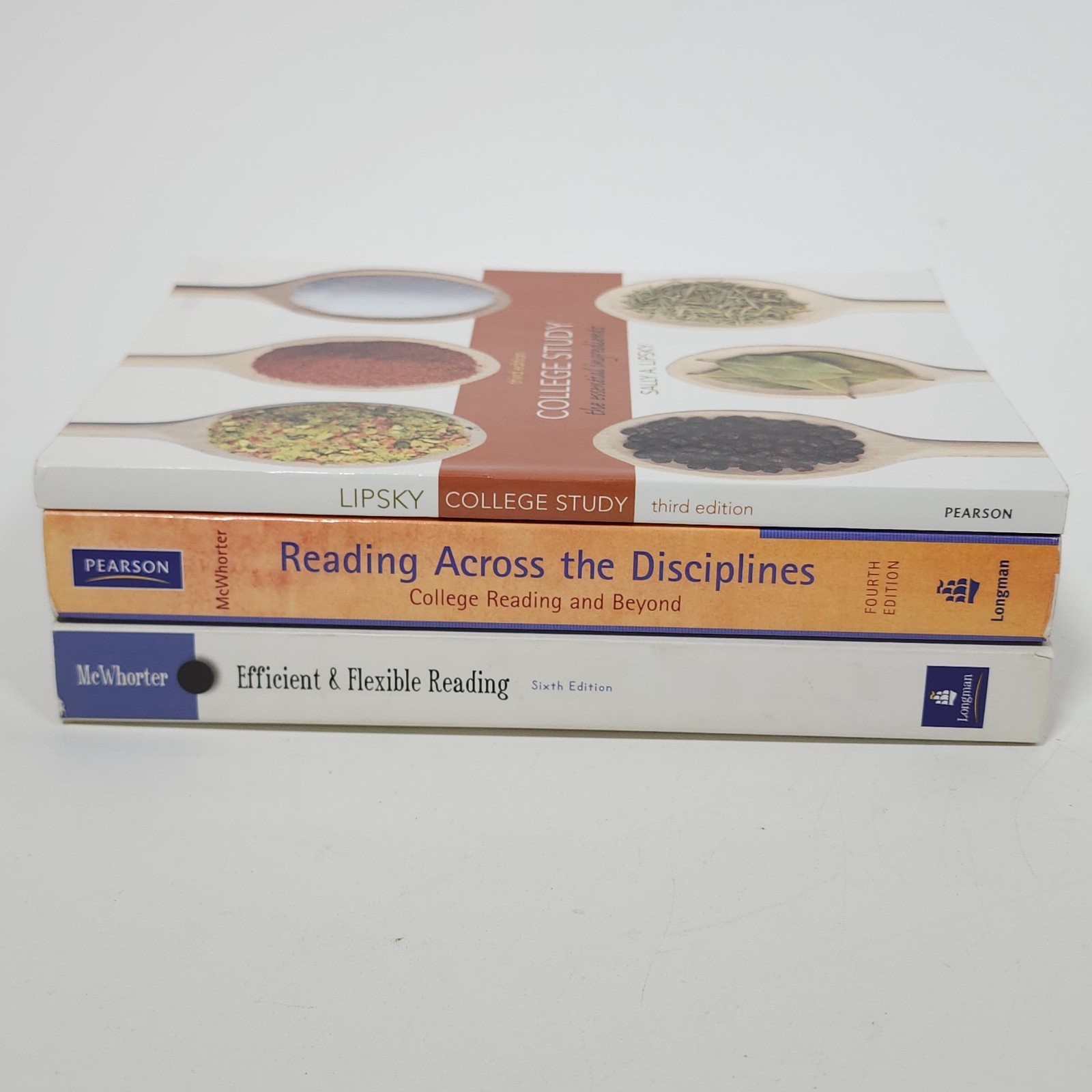 College Efficient Flexible Reading Study Skills Textbook Lot Lipsky Freshman Lot