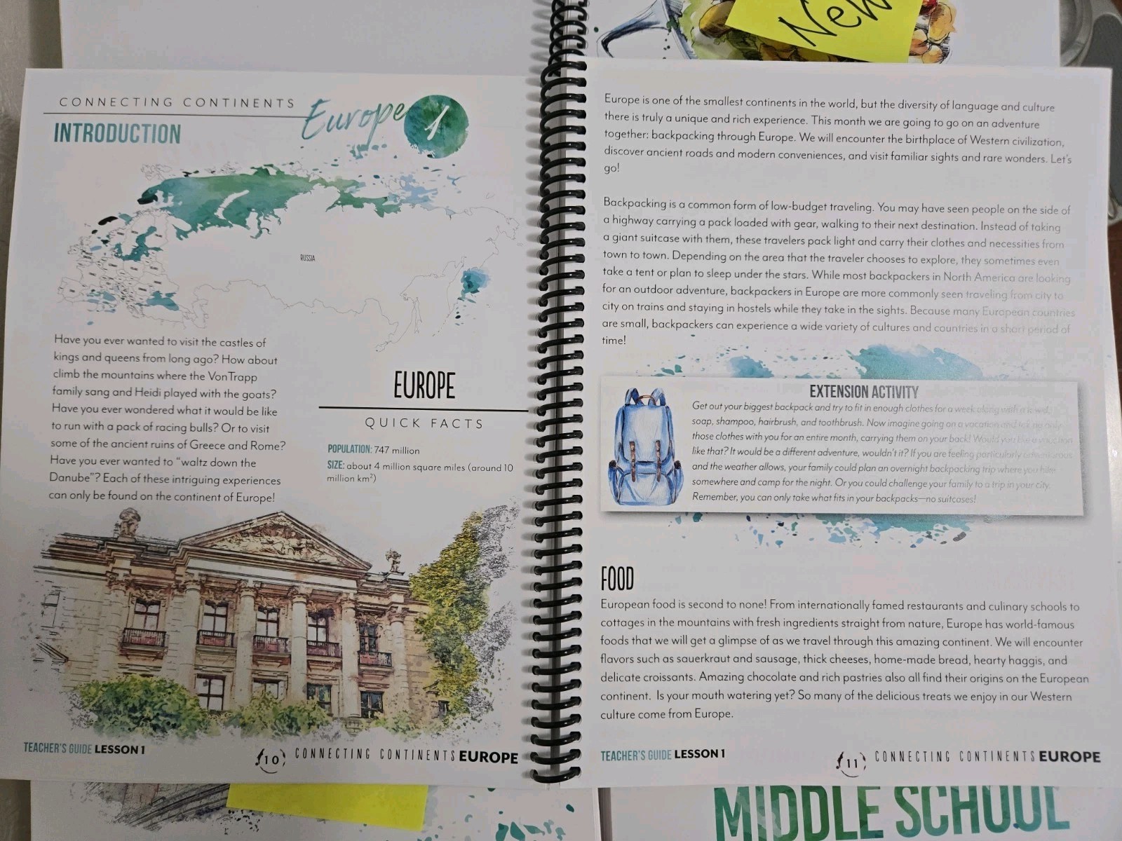 Gather Round Europe Unit 4 Books Teacher, High School, Middle School & Recipes