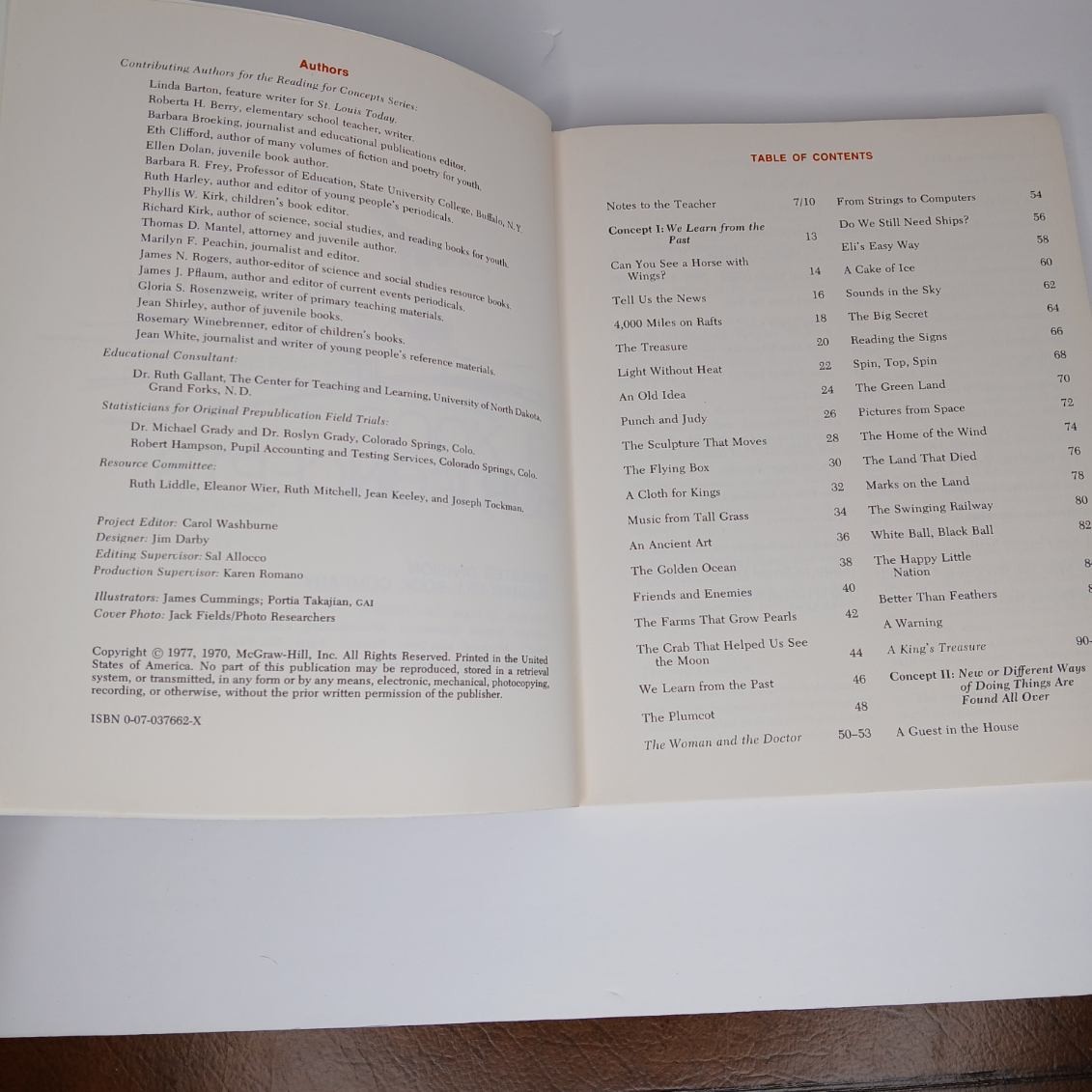 Reading For Concepts B & C Second Edition Elementary School By William Liddle