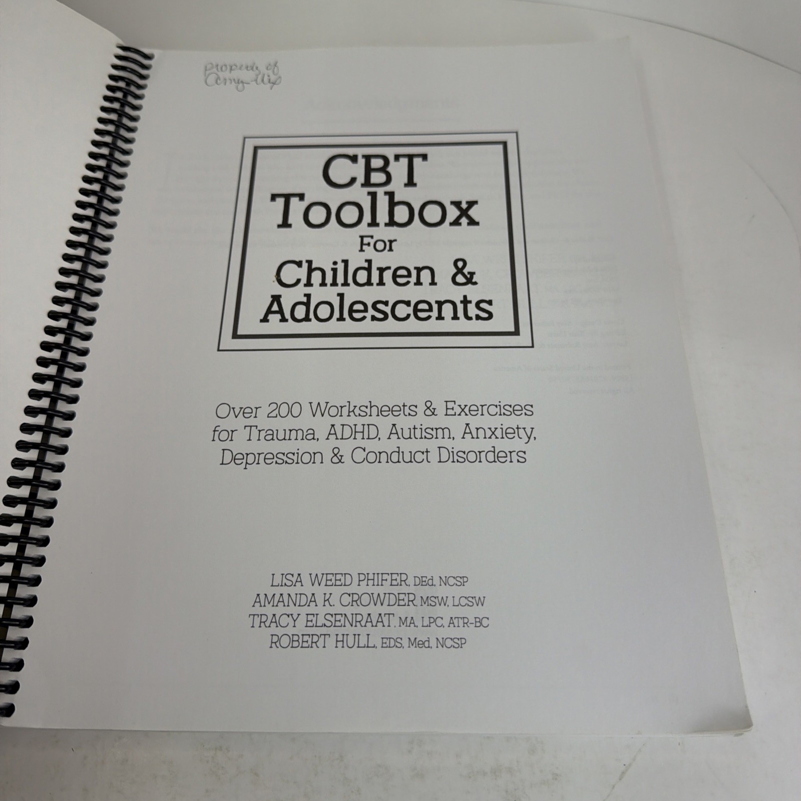 CBT Toolbox for Children & Adolescents: Over 220 Worksheets & Exercises 2017