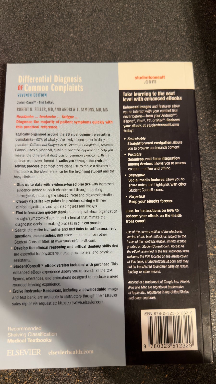 Differential Diagnosis of Common Complaints by Robert H. Seller and Andrew B….