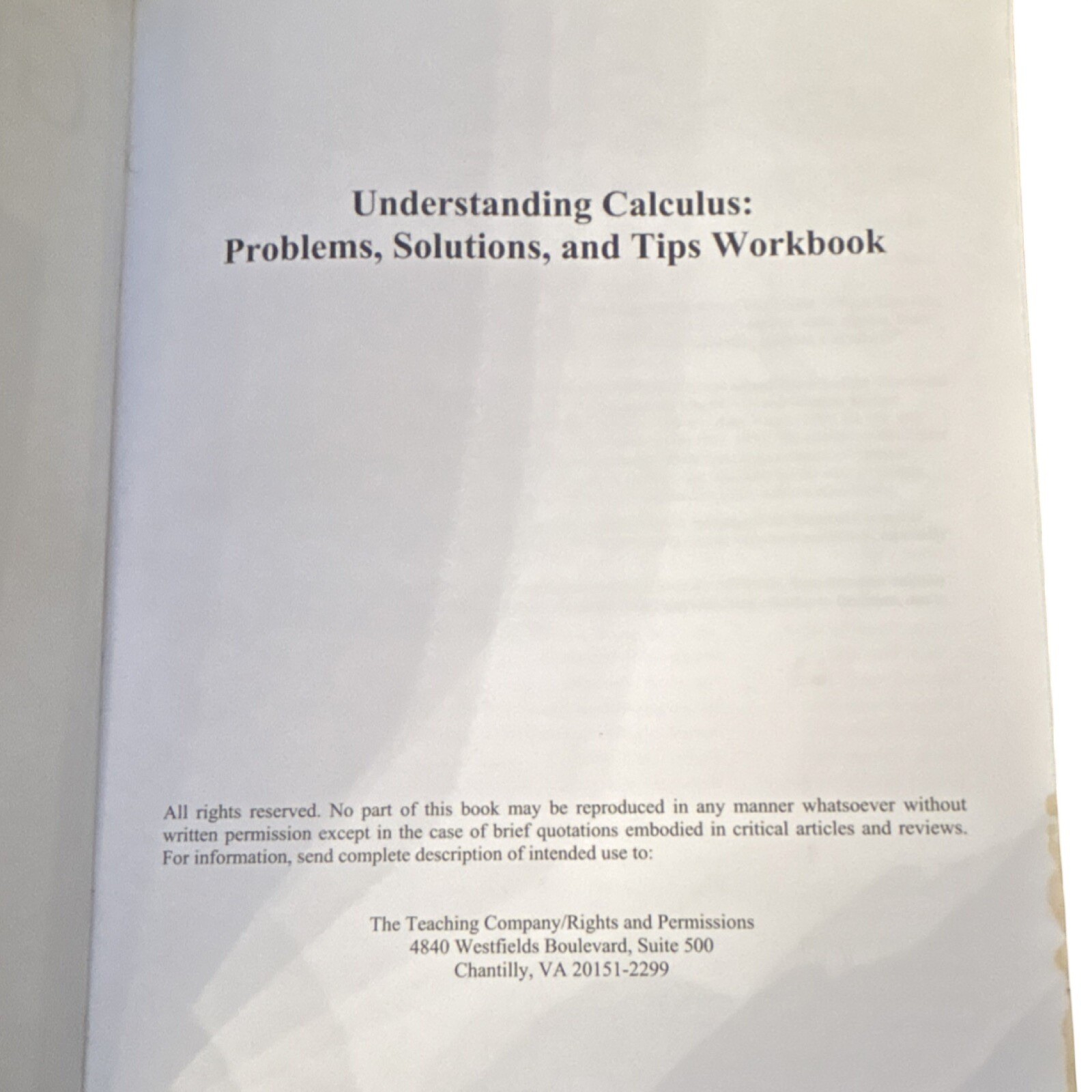 The Teaching Company The Great Courses Understanding Calculus Bruce H Edwards Pb