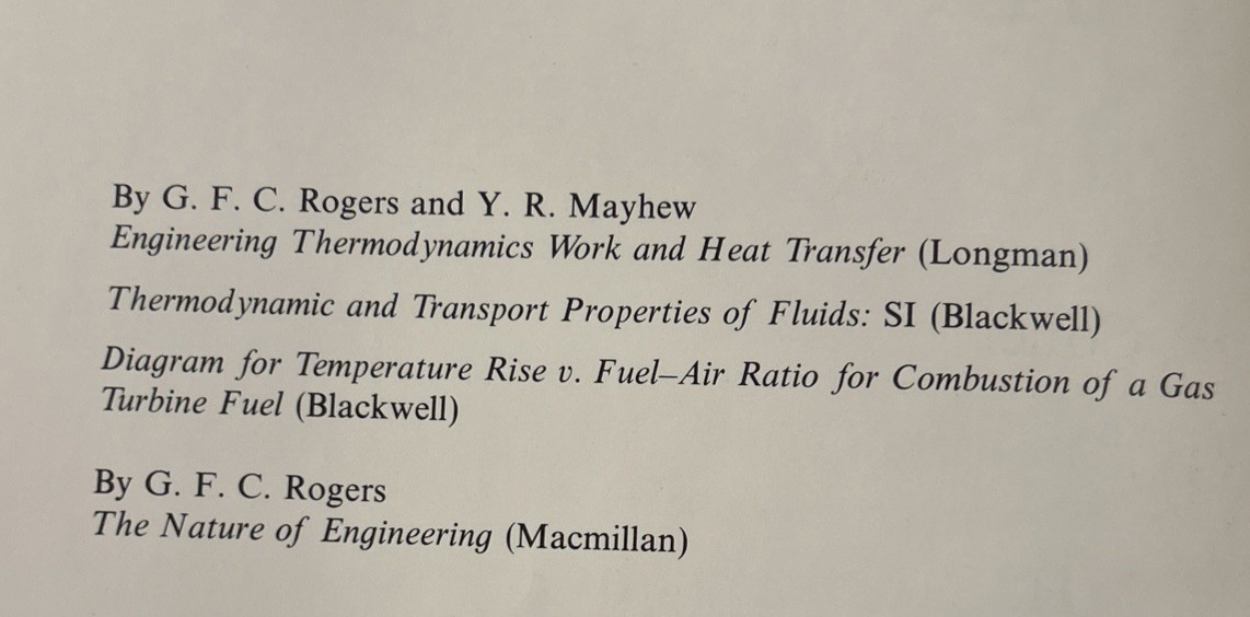 GAS TURBINE THEORY By Henry Cohen & HIH Saravanamuttoo – Hardcover 3rd Ed Book