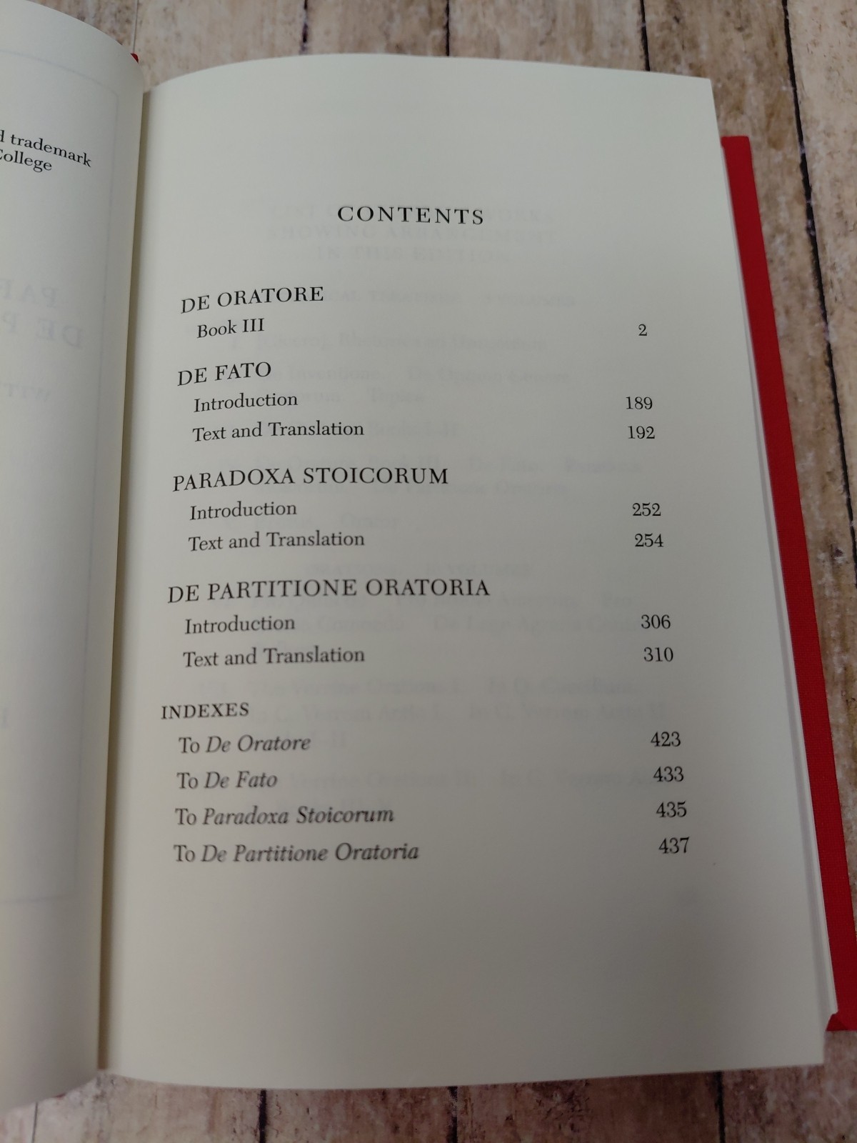 Loeb Classics LCL 349 Cicero IV On the Orator: Book 3. on Fate. Stoic Paradoxes