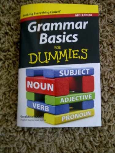 Grammar Basics For DummiesÂ – Paperback, by Woods Geraldine – Very Good x