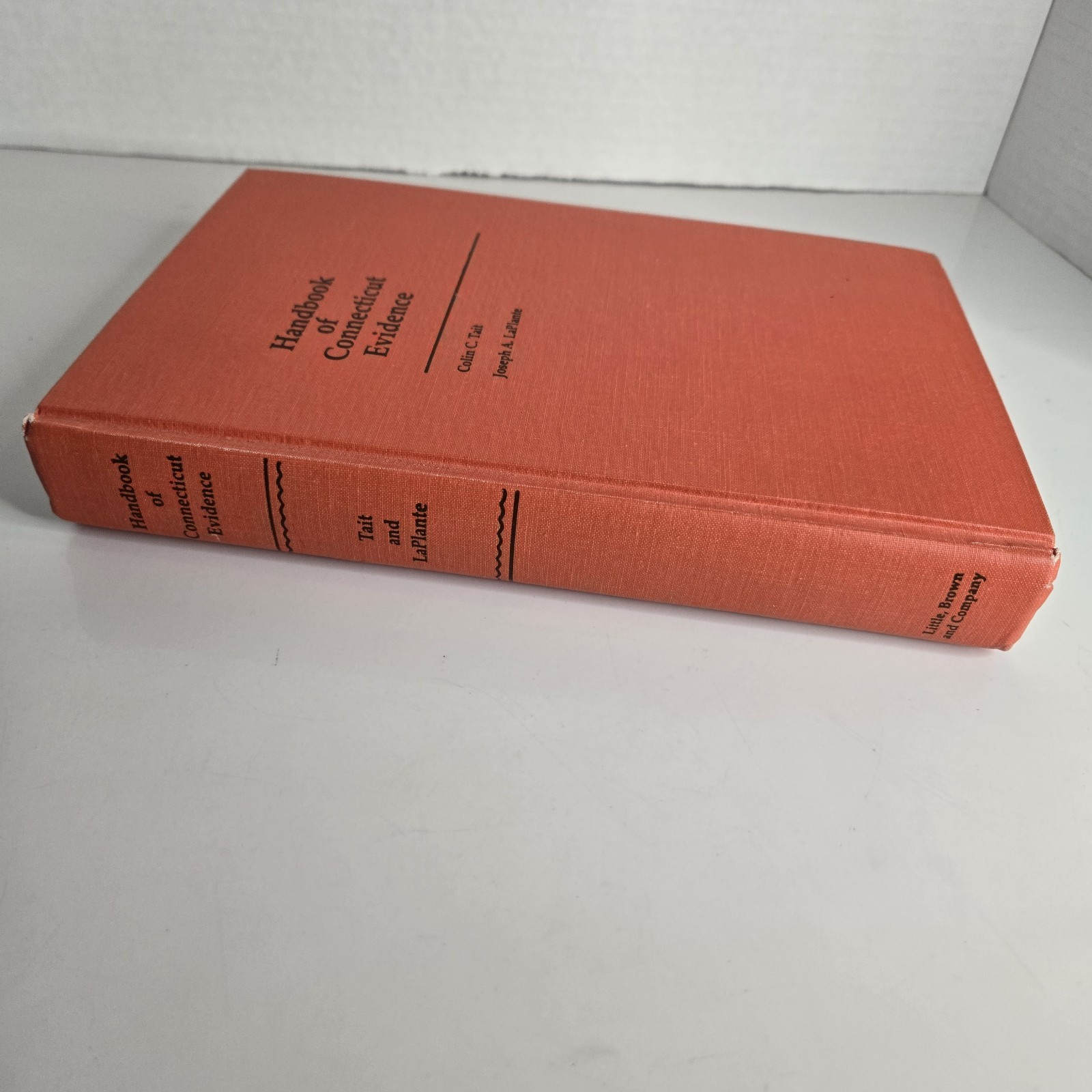 Handbook Of Connecticut Evidence Colin Tait 1976 With 1982 Supplement Red Cover