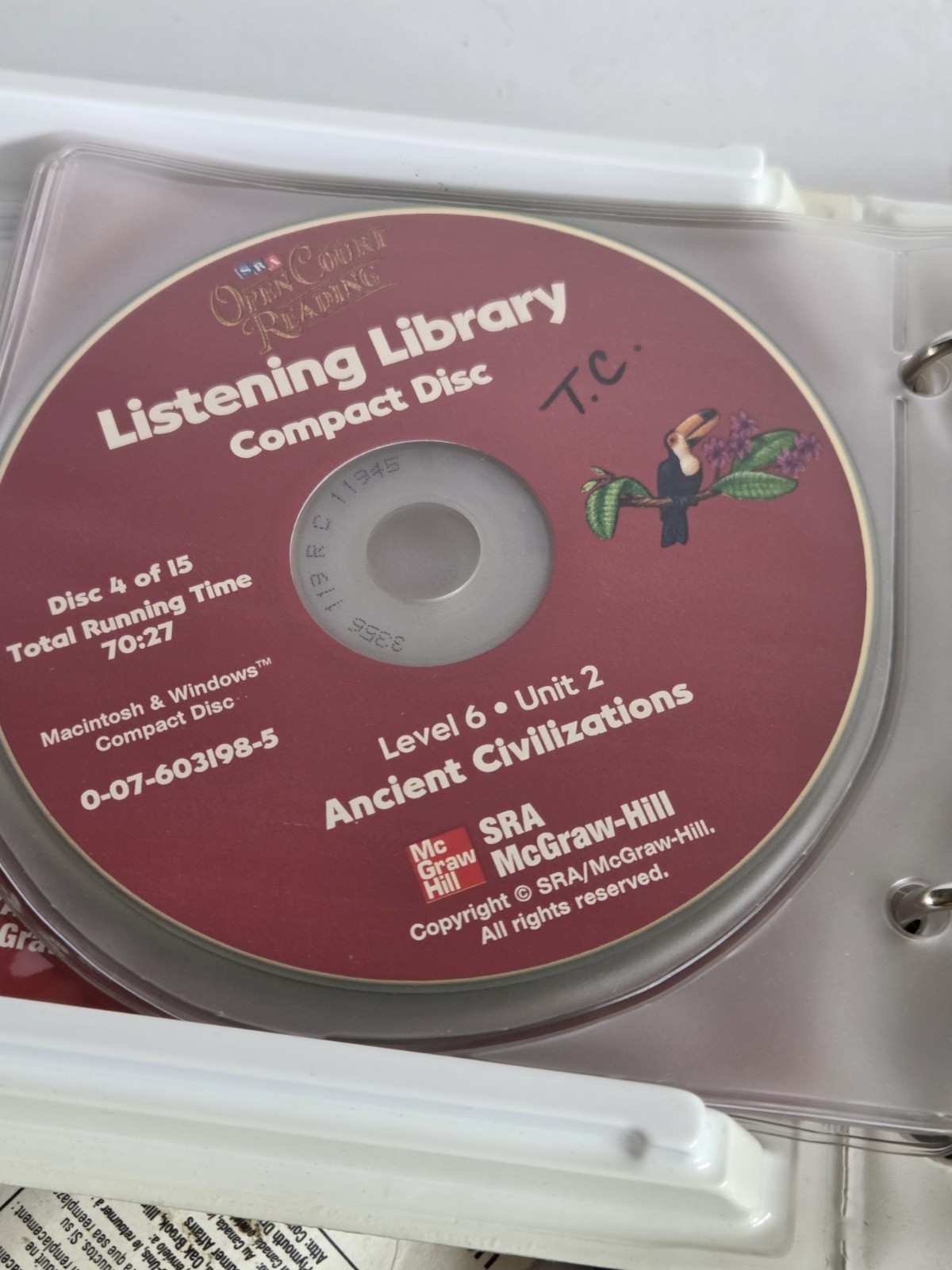SRA Open Court Reading Preschool Level K Compact Discs Listening Library Level 6