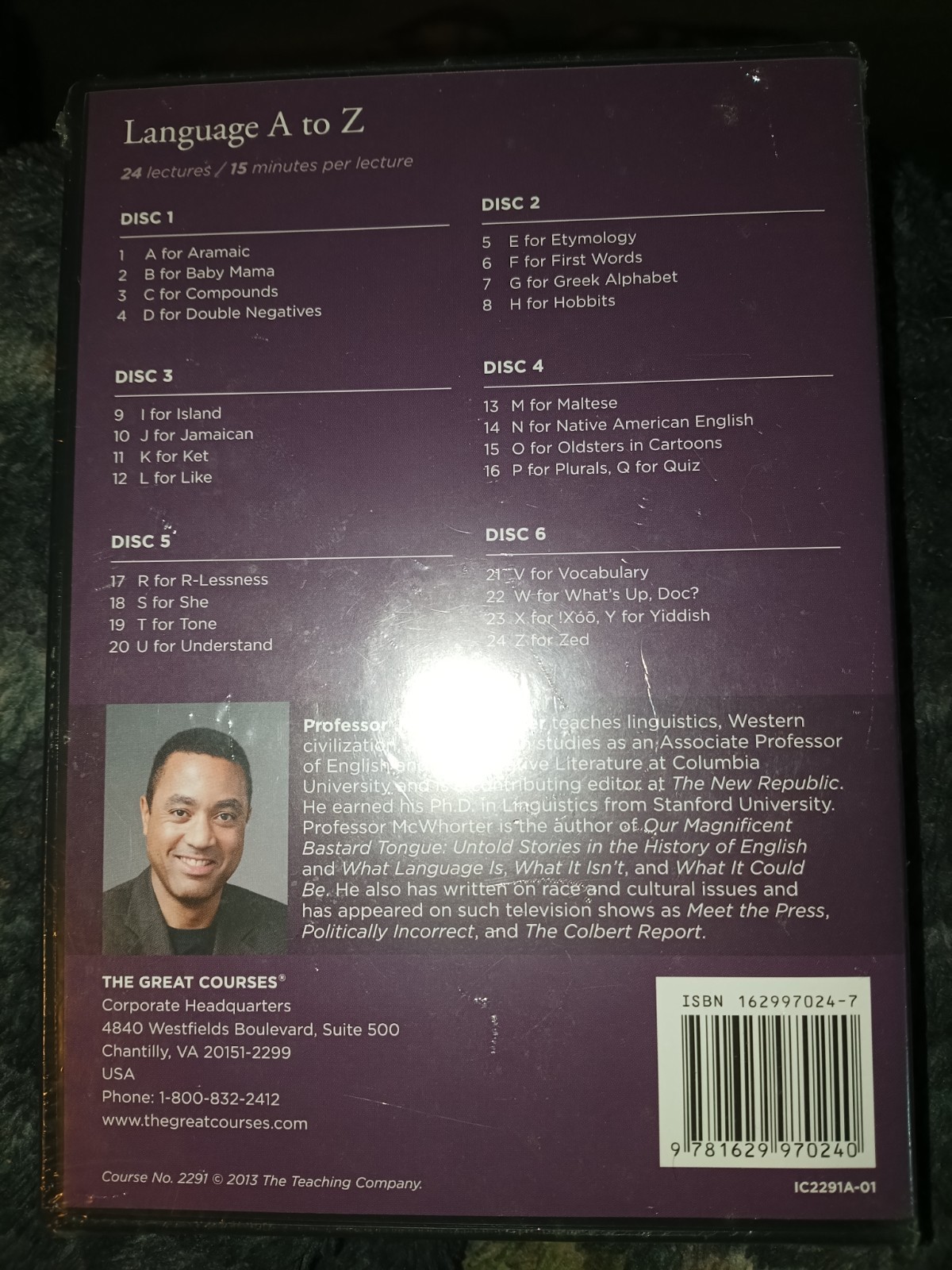 Language A to Z (Guidebook & 6 Audio CDs, John McWhorter) The Great Courses