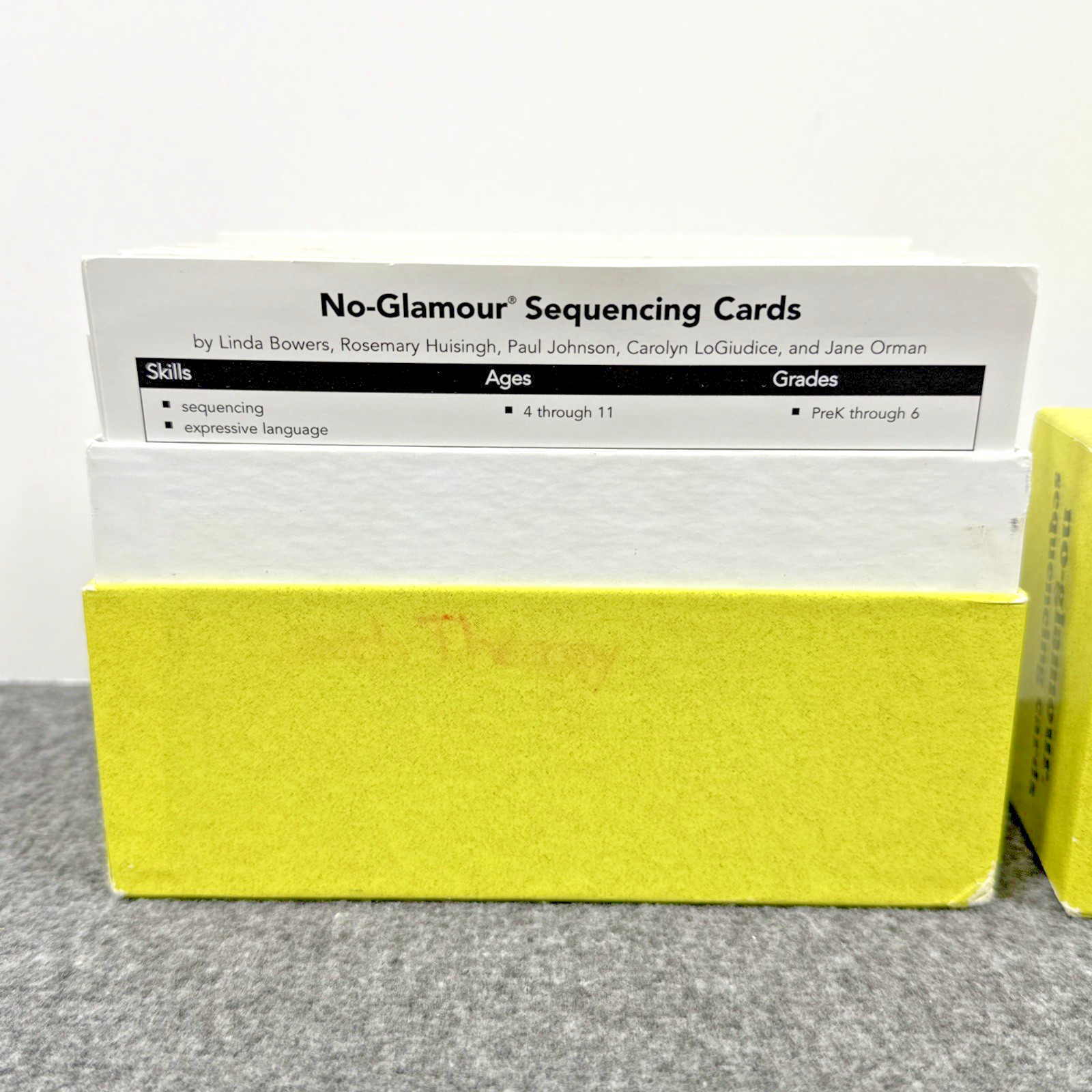 No-glamour Sequencing Cards LinguiSystems Speech Language Therapy Elementary Age