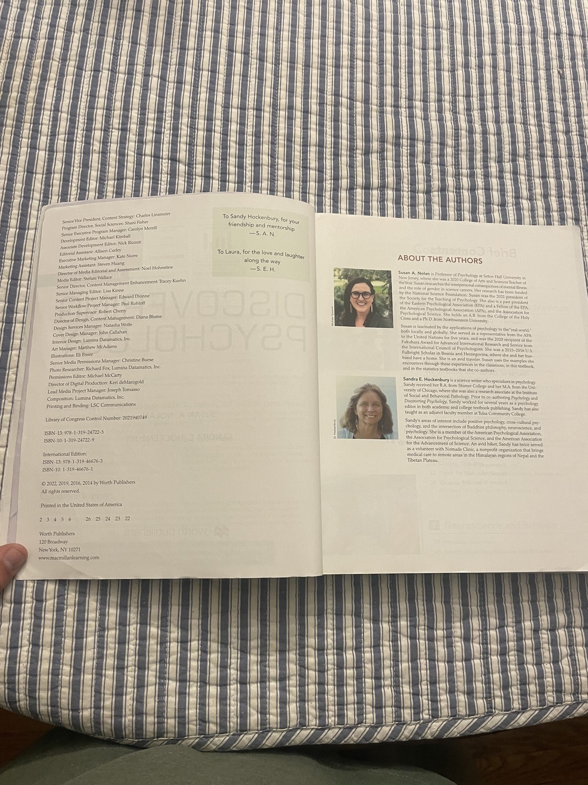 Discovering Psychology 9th Edition Nolan Hockenbury Textbook Macmillan Learning