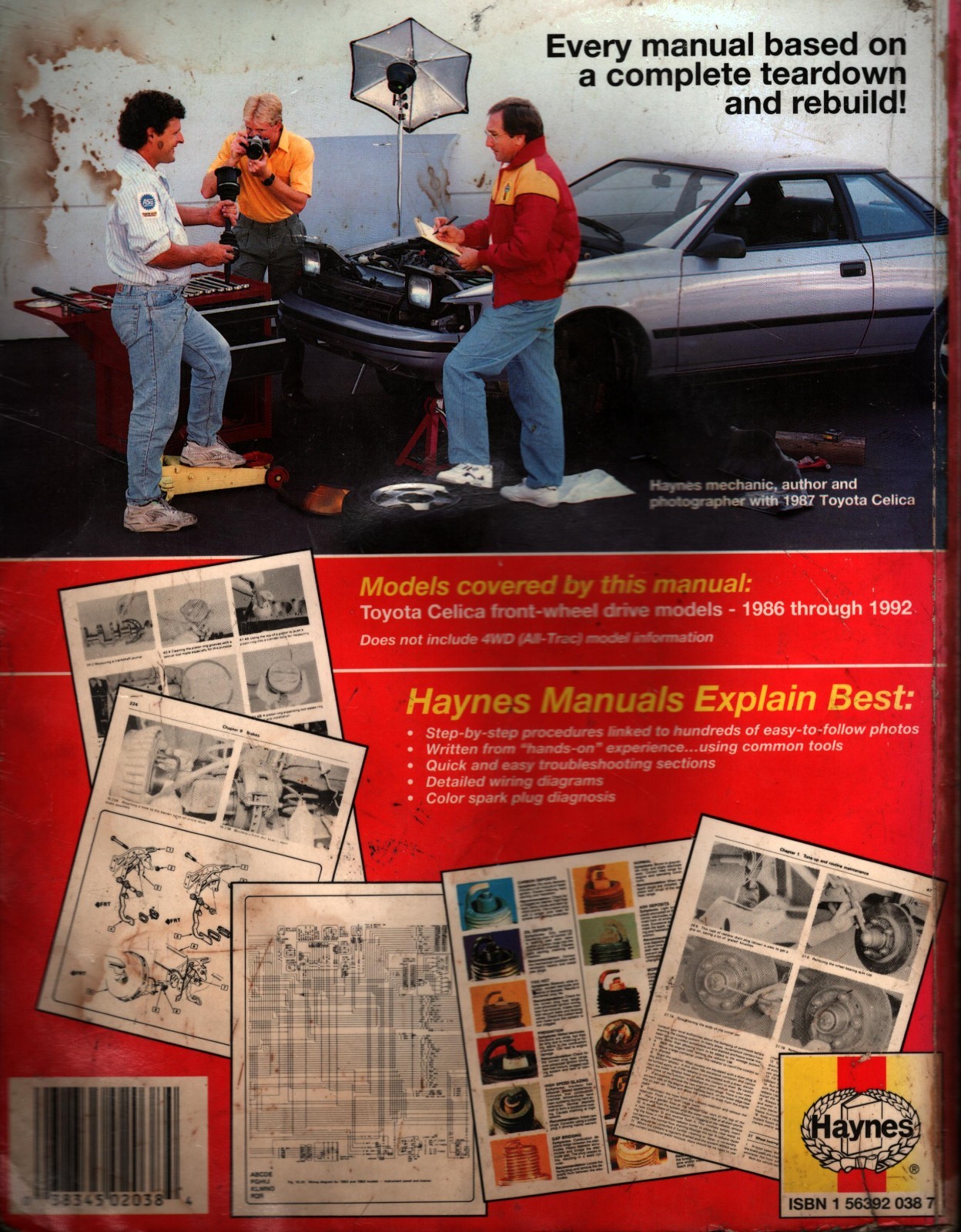 Haynes Automotive Repair Manual Ser.: Haynes Toyota Celica FWD 1986-1992 MN1511