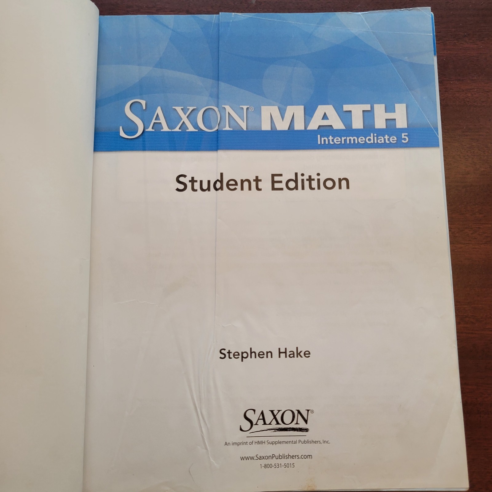 Saxon Math Intermediate 5 Teacher & Student Books