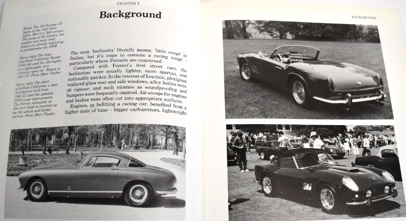 FERRARI 250GT SWB – Osprey Expert Histories by Ken Gross *VERY GOOD*
