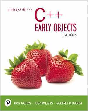 Starting Out with C++: Early – Paperback, by Gaddis Tony; Walters – Acceptable