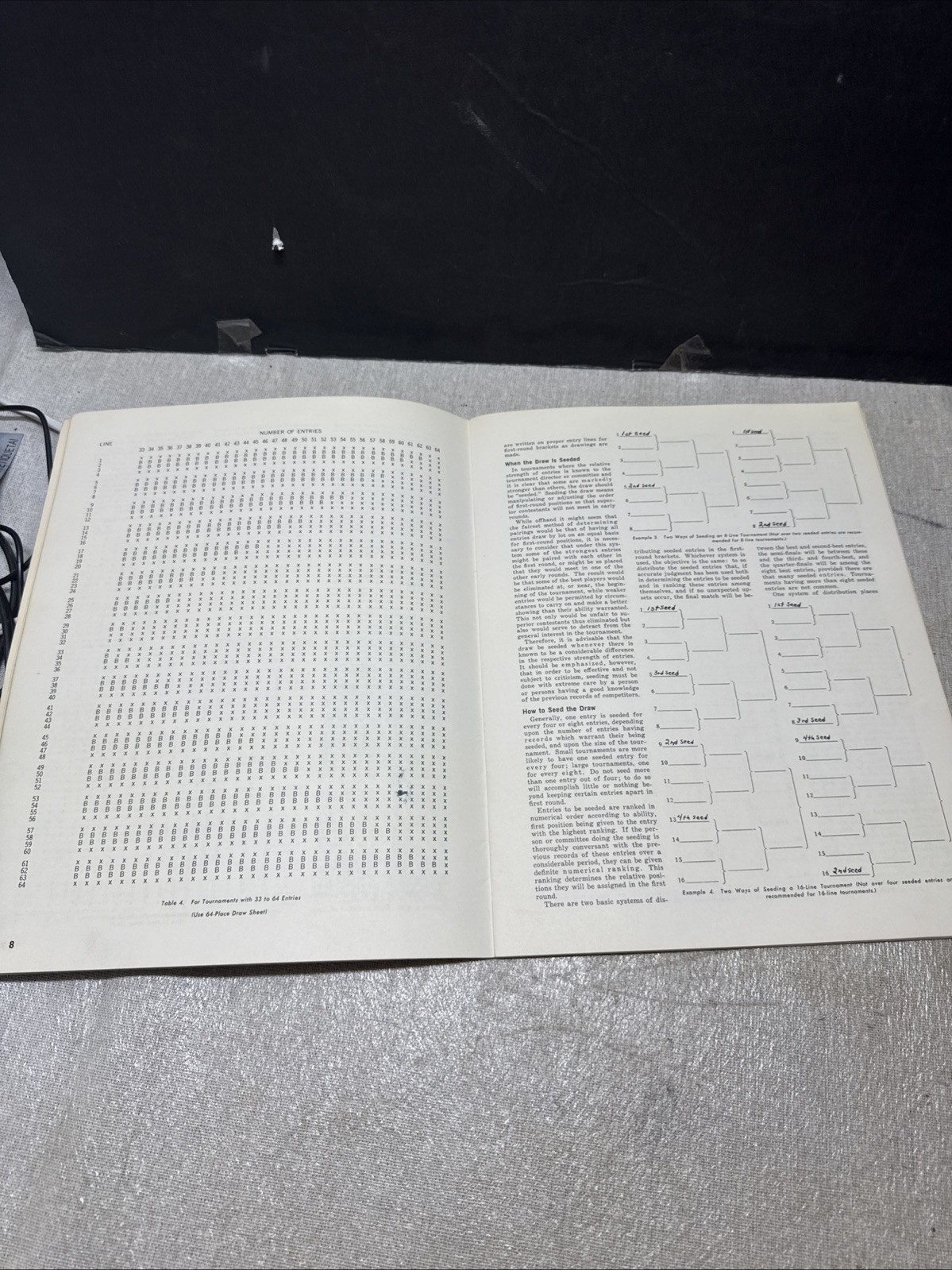 Vintage How to Organize and Manage Tournaments Round Robin -Billiards – 1960s