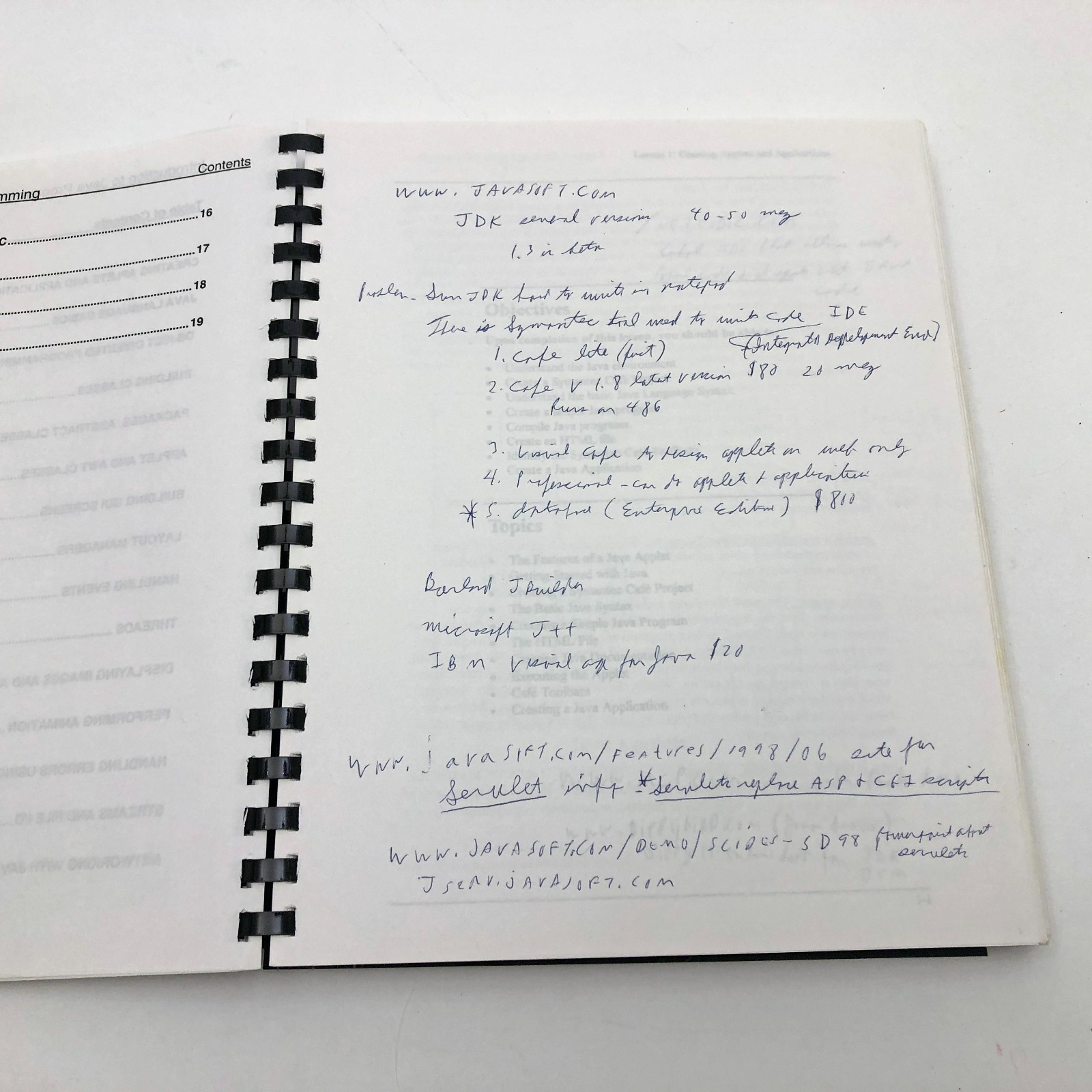 Introduction to Java Student Manual CR 1998 Marathon Technology Spiral Bound