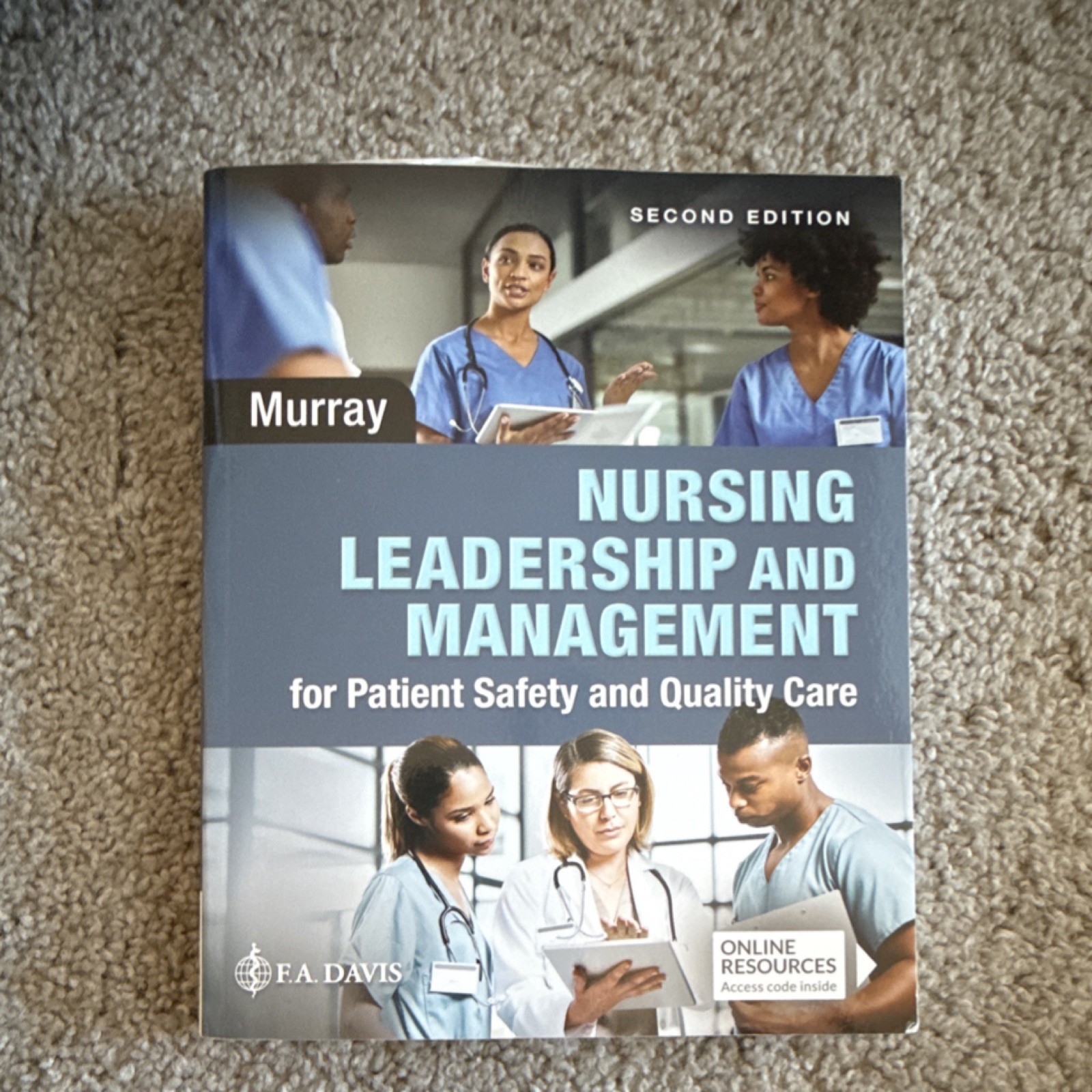 F.A. Davis Nursing Leadership & Management Patient Safety 2nd Ed PB Murray ISBN