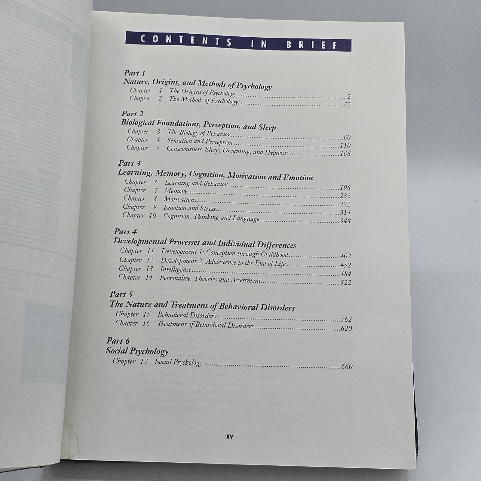 Psychology Science Behavior Life 1994 3rd Ed HC Harcourt Brace Textbook