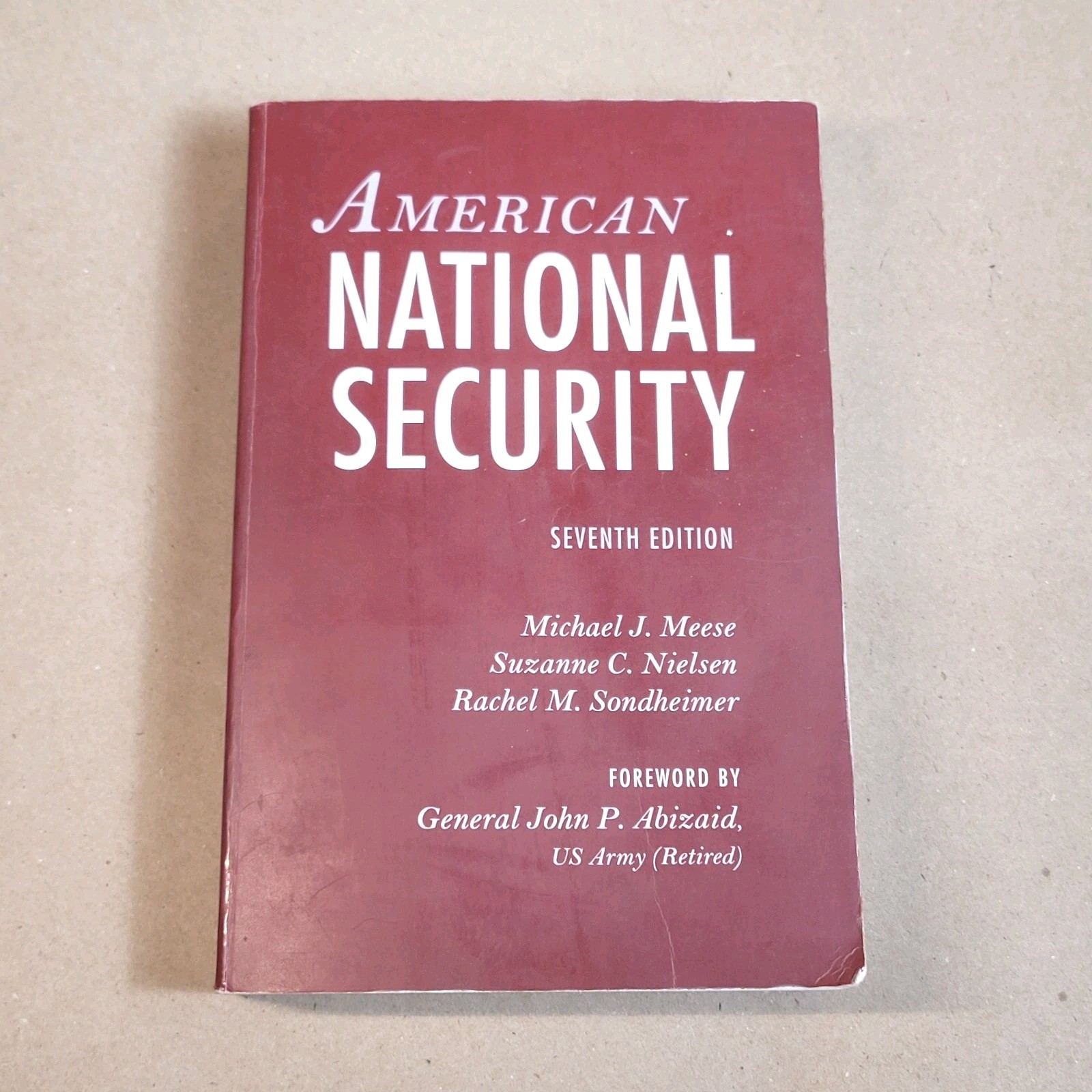 American National Security Seventh Edition by Michael J. Meese Paperback