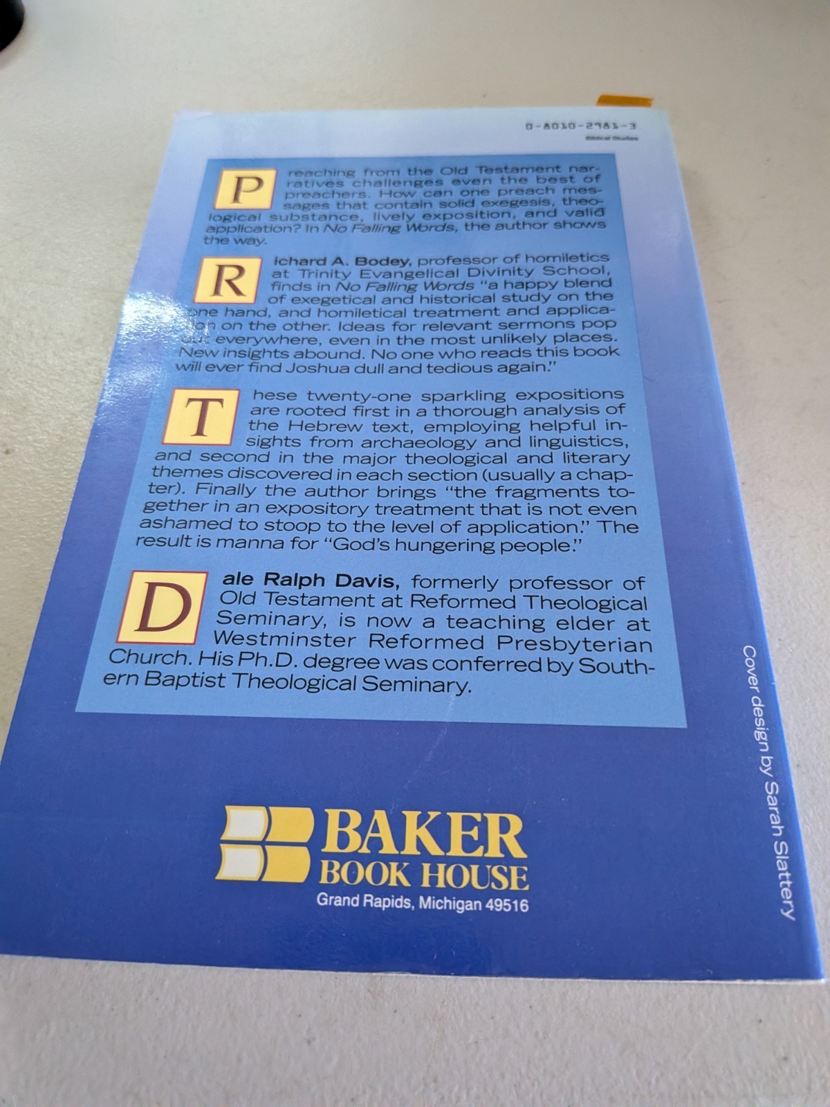 NO FALLING WORDS: EXPOSITIONS OF THE BOOK OF JOSHUA, D R Davis PB, Baker BH