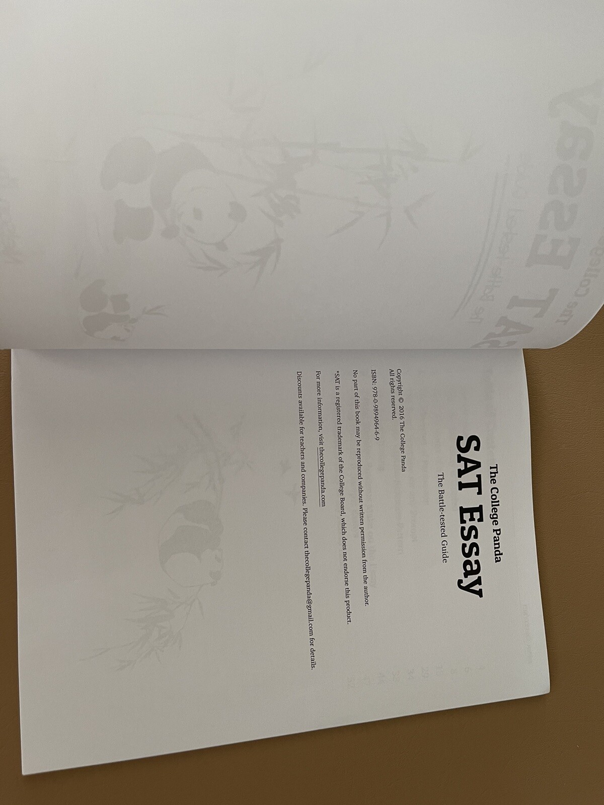 The College Panda – SAT Essay: The Battle-Tested Guide (by Nielson Phu)