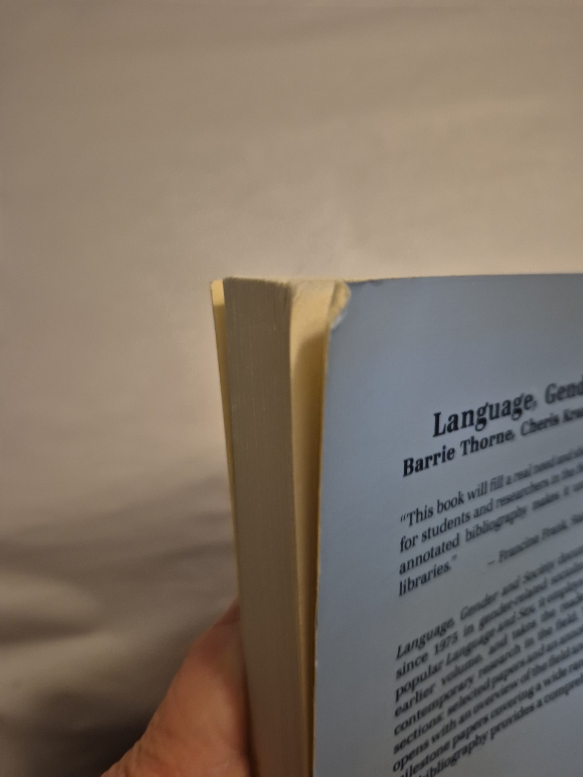 Language Gender and Society TPB Thorne Krammare Henley Feminism Theory