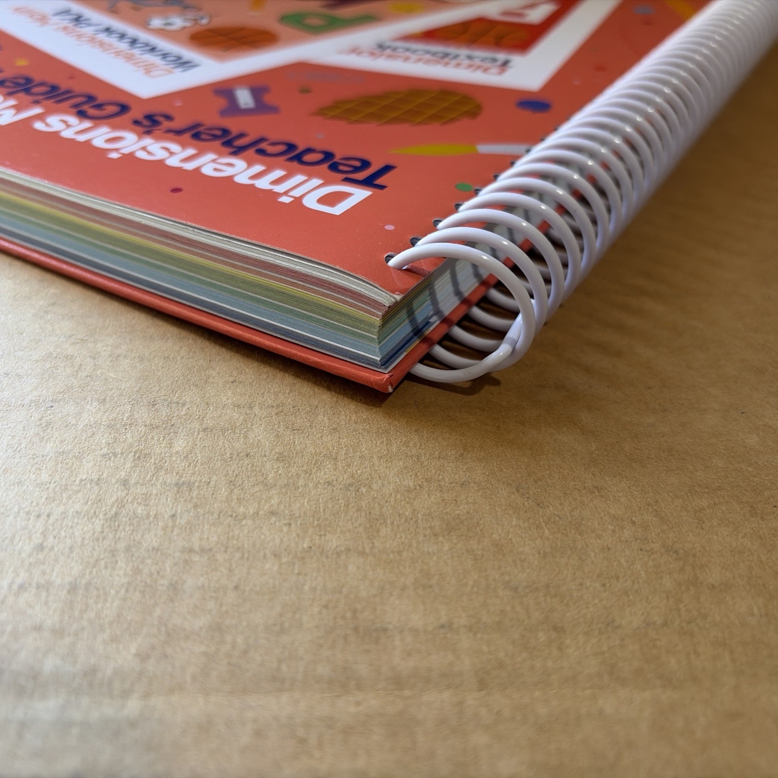 Dimensions Math Teacher’s Guide PKA Spiral Bound Singapore Math Very Good