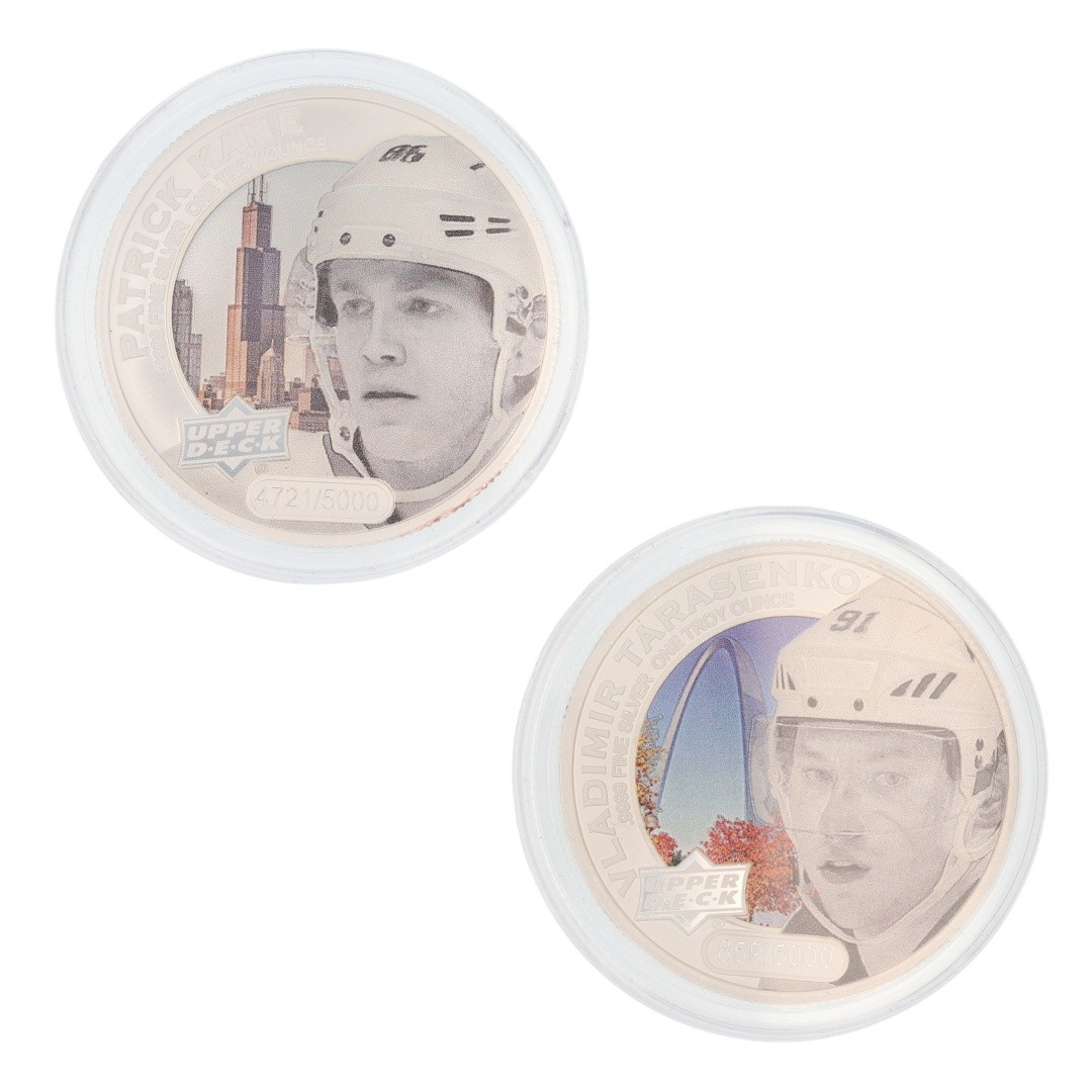 2017 $5 Grandeur Upper Deck Hockey Silver Coin Cook Islands 1 oz .9999 Silver
