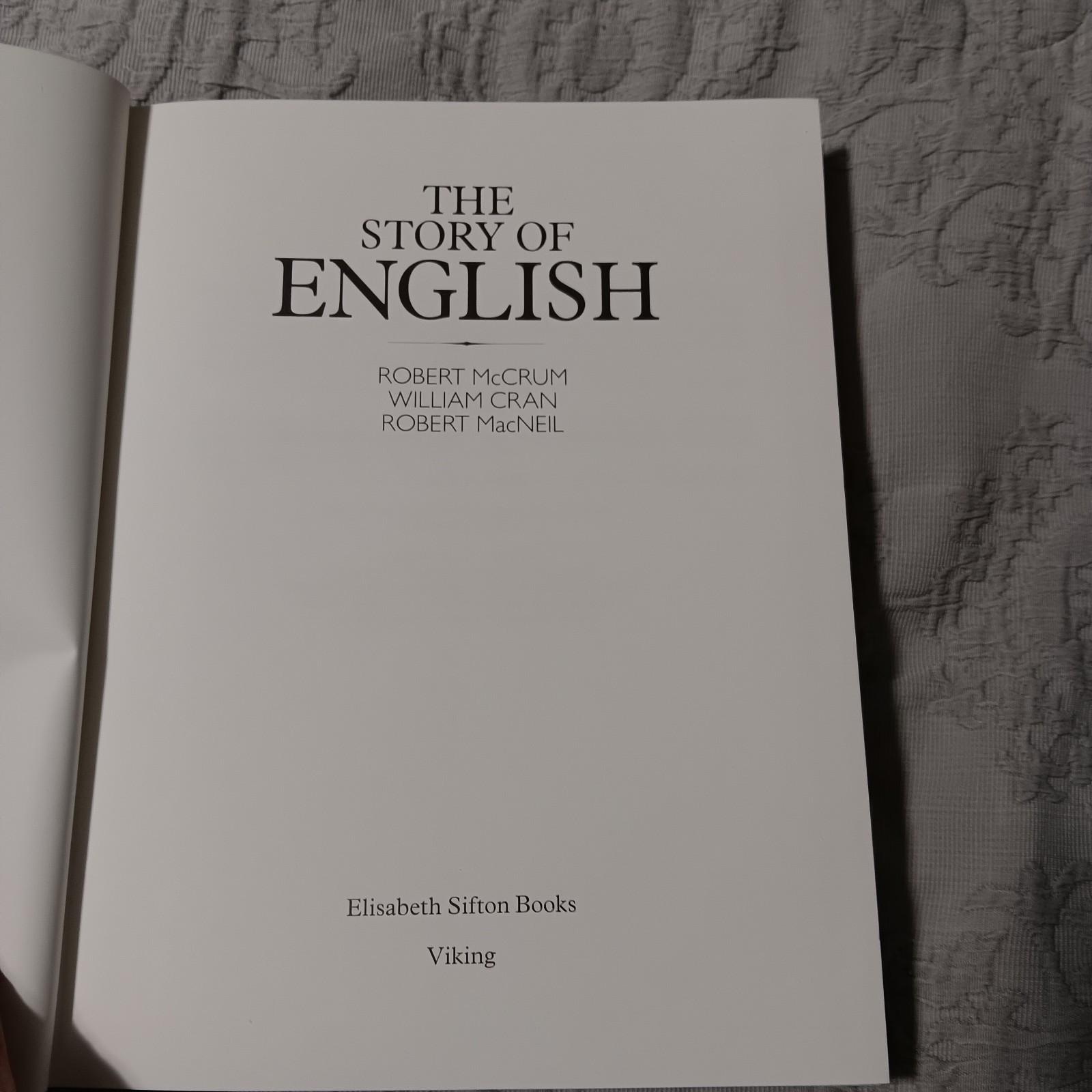 Story of English by William Cran, Robert MacNeil and Robert McCrum (1986,…