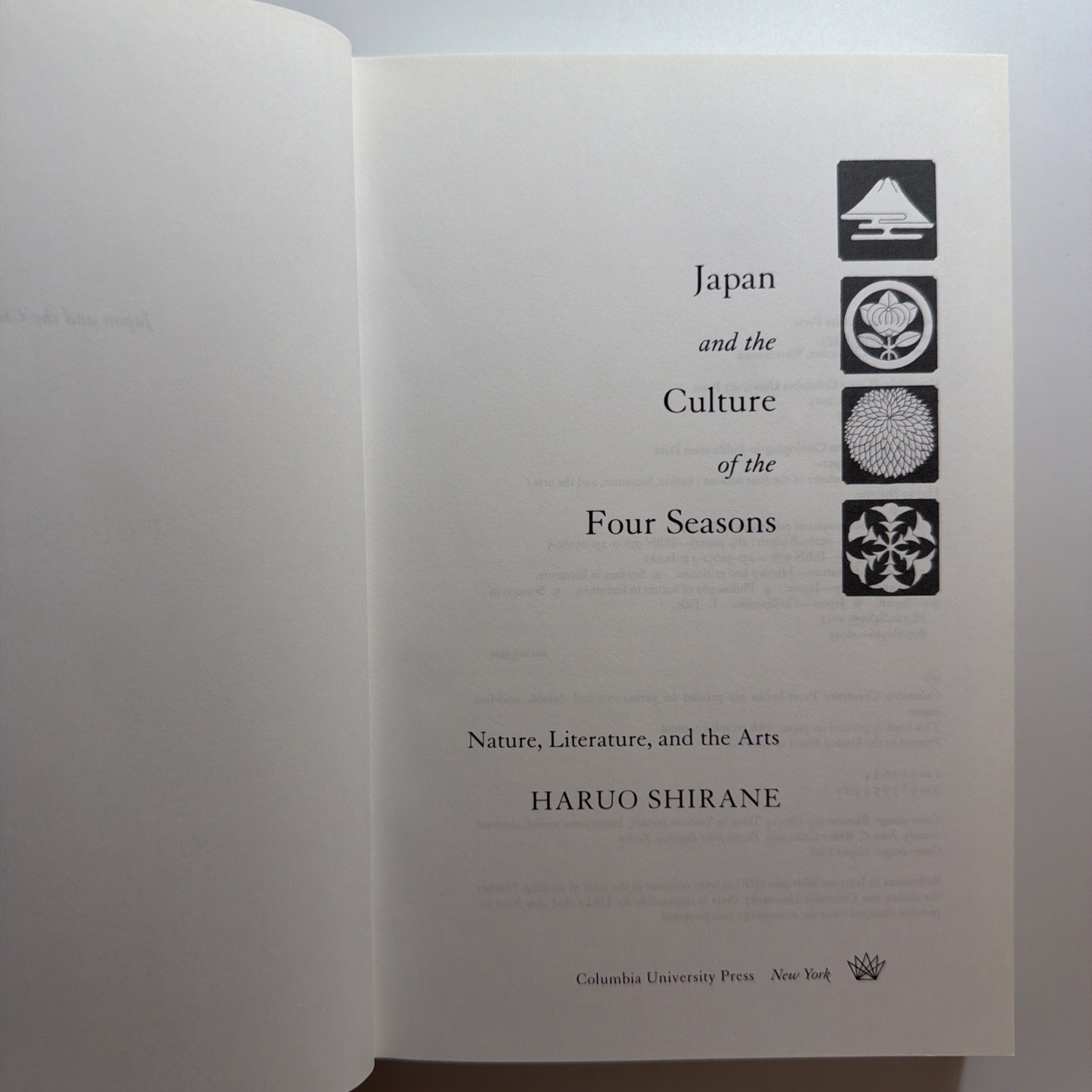 Japan and the Culture of the Four Seasons : Nature, Literature … Haruo Shirane