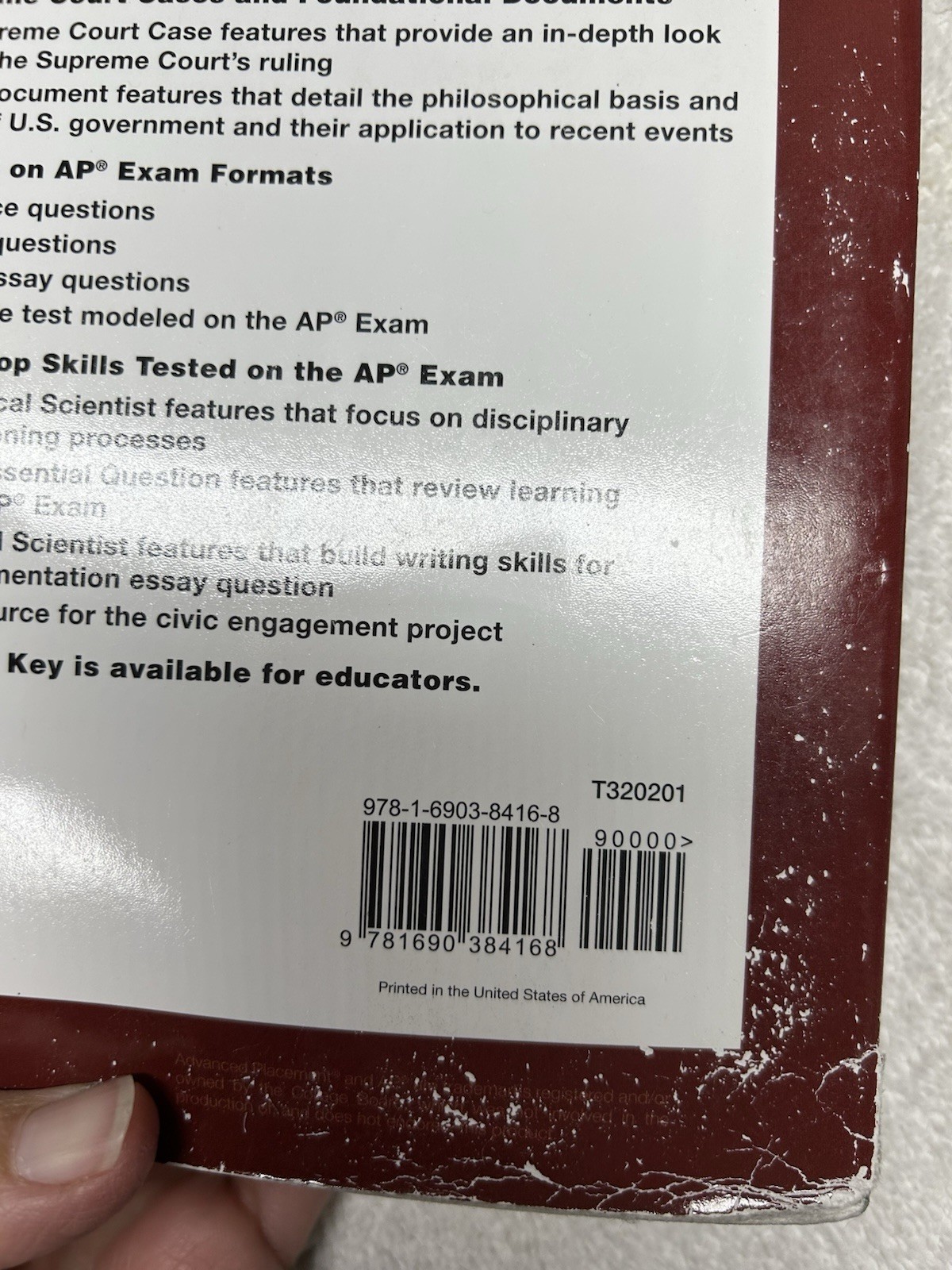 Advanced Placement United States Government & Politics, 3rd Edition by David…