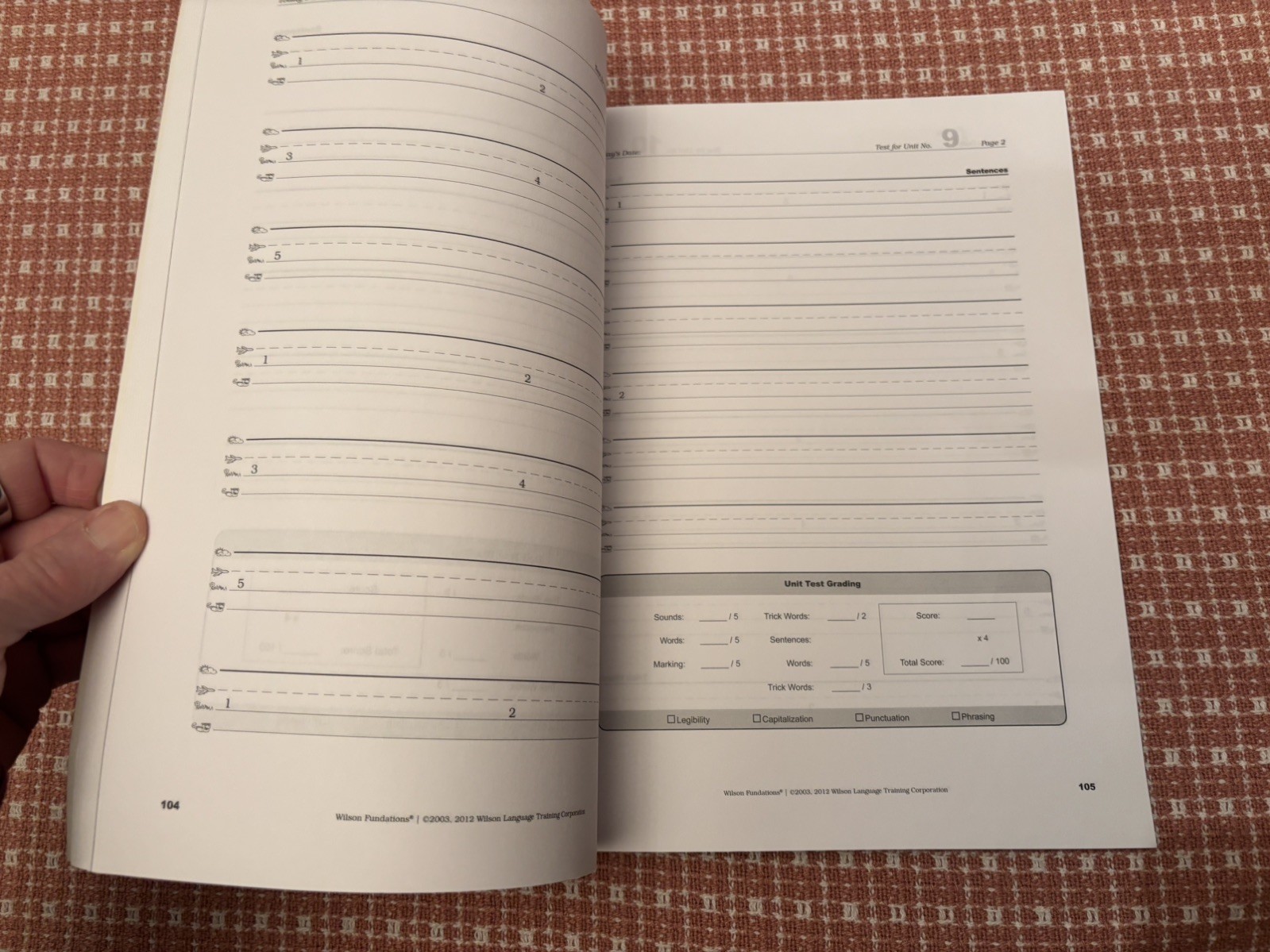 NEW 3 Wilson Fundations Books: 1 Student K Notebook 2 Composition Bks Level 1-2