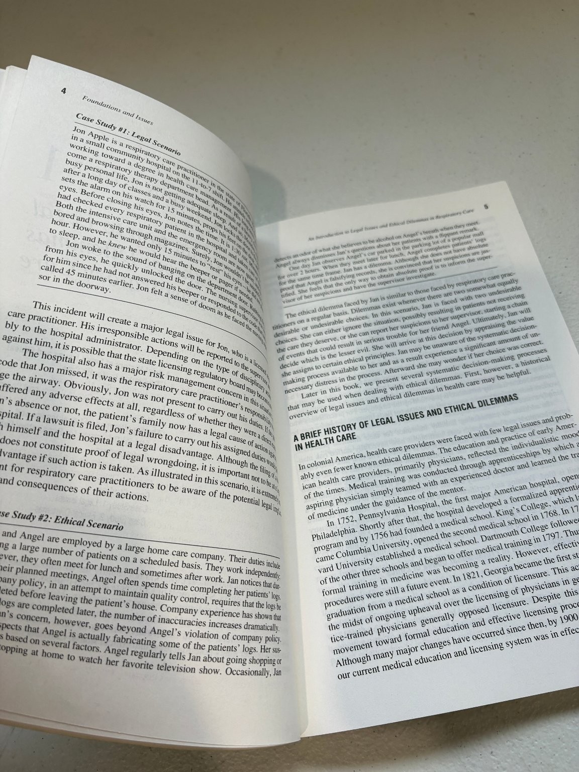 Legal Issues and Ethical Dilemmas in Respiratory Care Carroll 1996 F.A. Davis