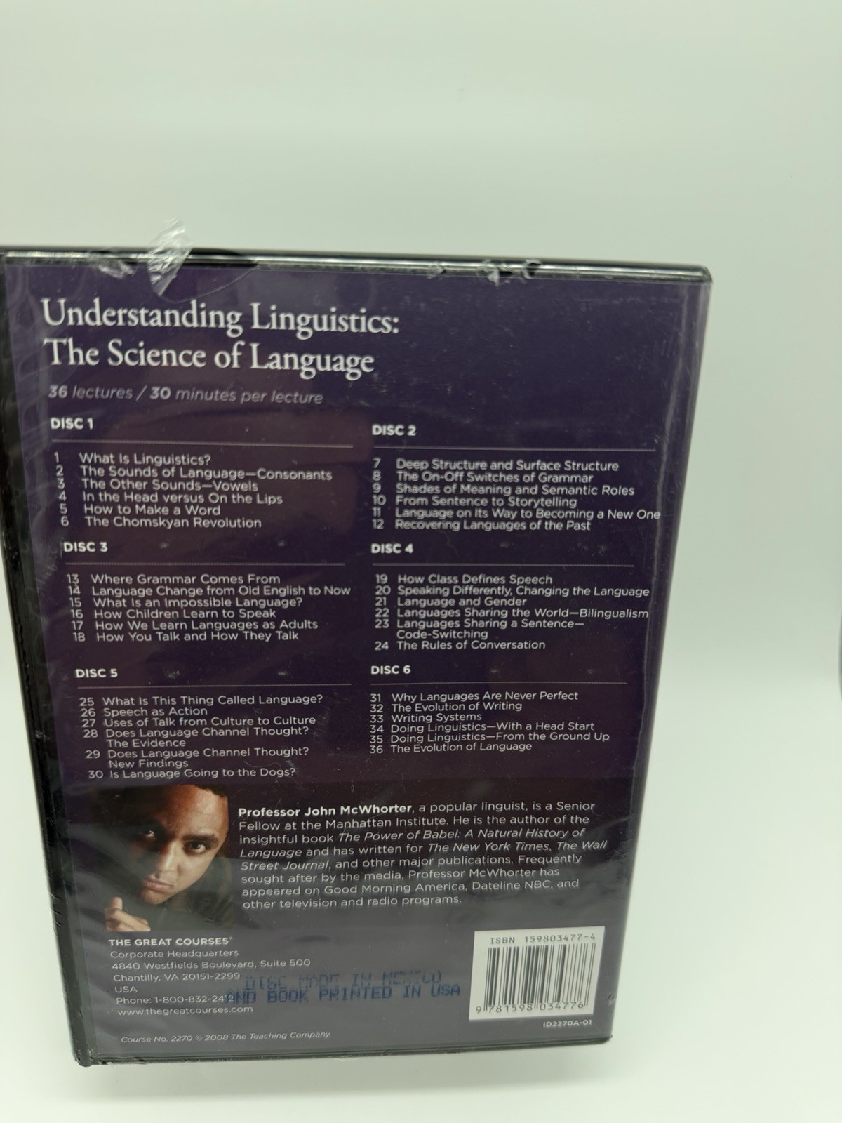 NEW SEALED The Great Courses TRANSCRIPT UNDERSTANDING LINGUISTICS TEACHING